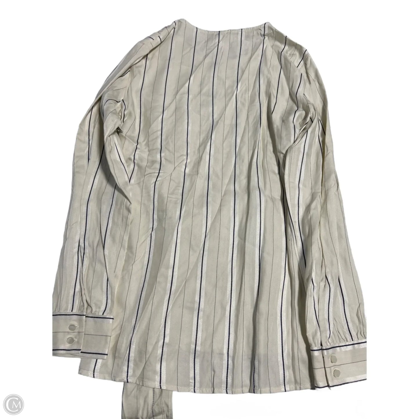 Top Long Sleeve By Mng In Cream, Size: M