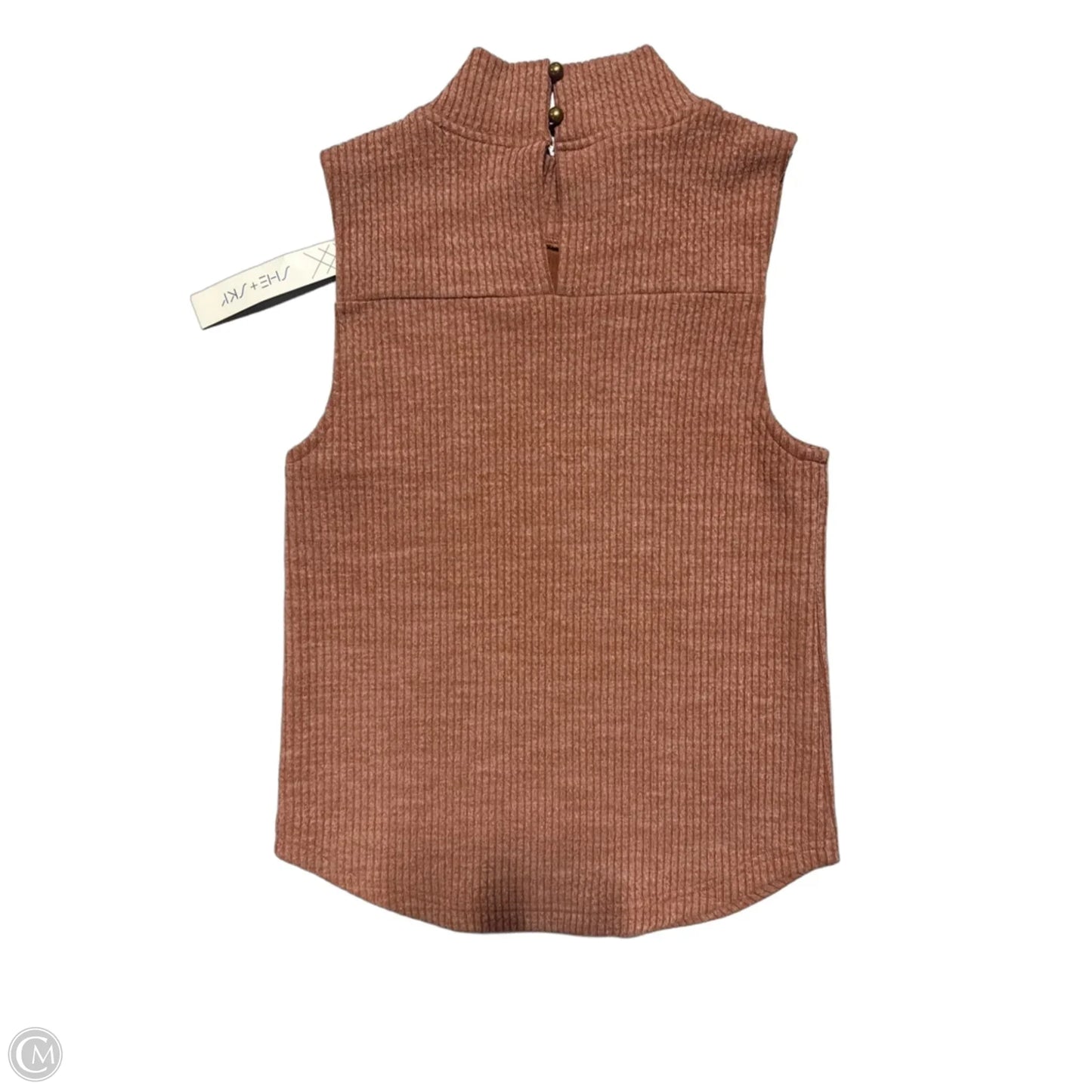Tank Top By She + Sky In Orange, Size: Xs