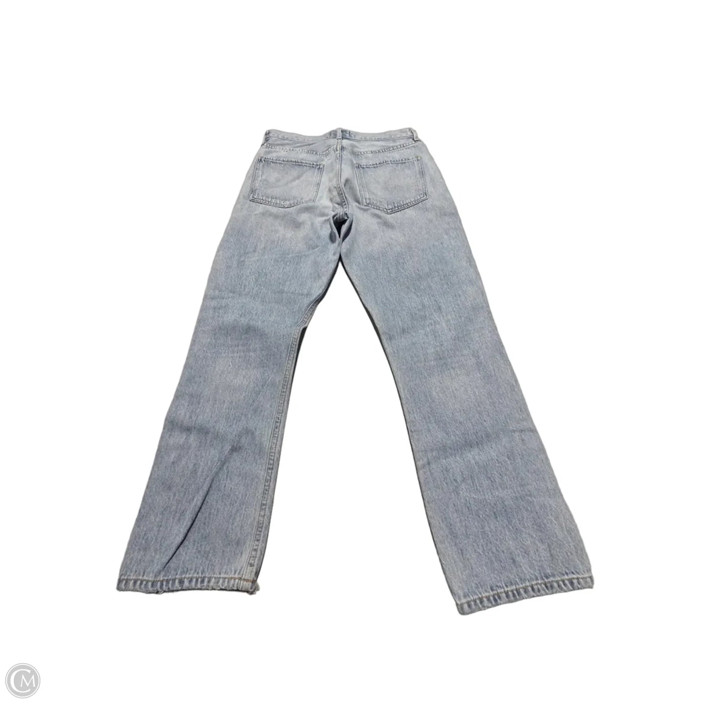 Jeans Straight By Agolde In Blue Denim, Size: 6