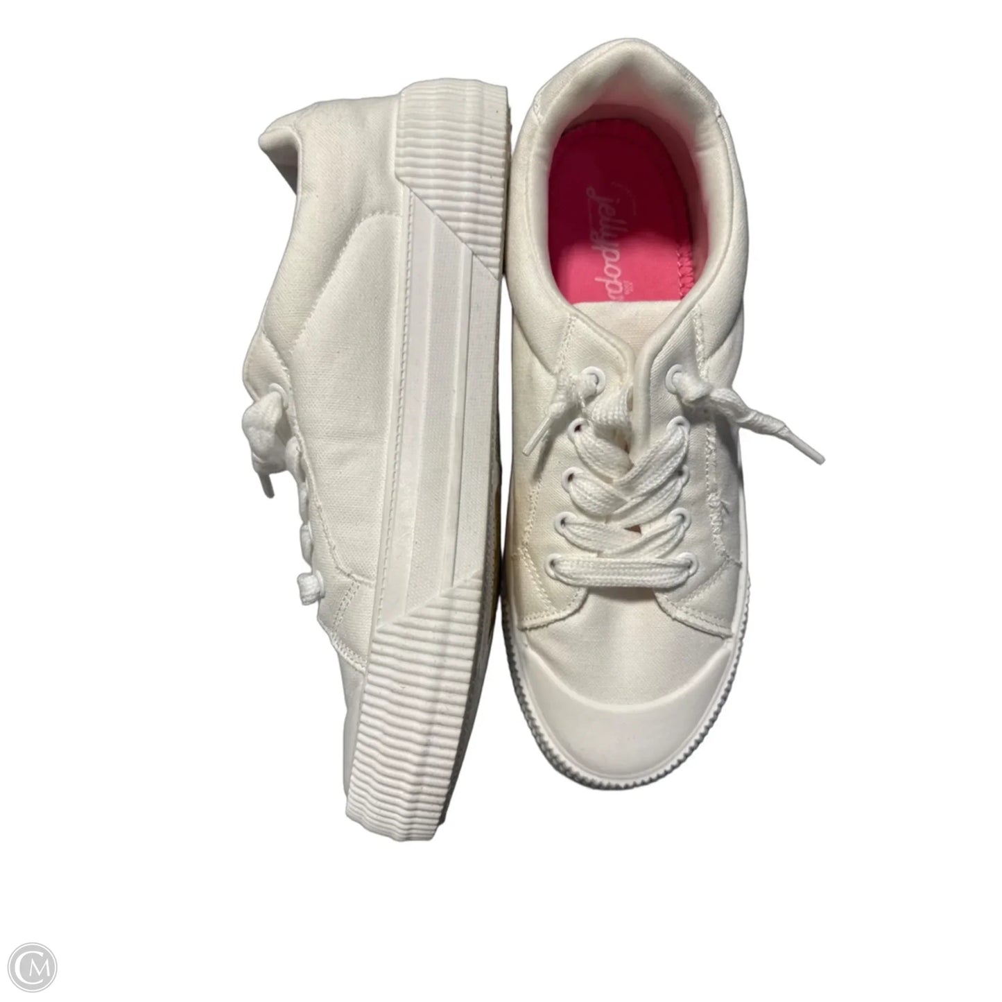 Shoes Sneakers By Jelly Pop In White, Size: 9.5