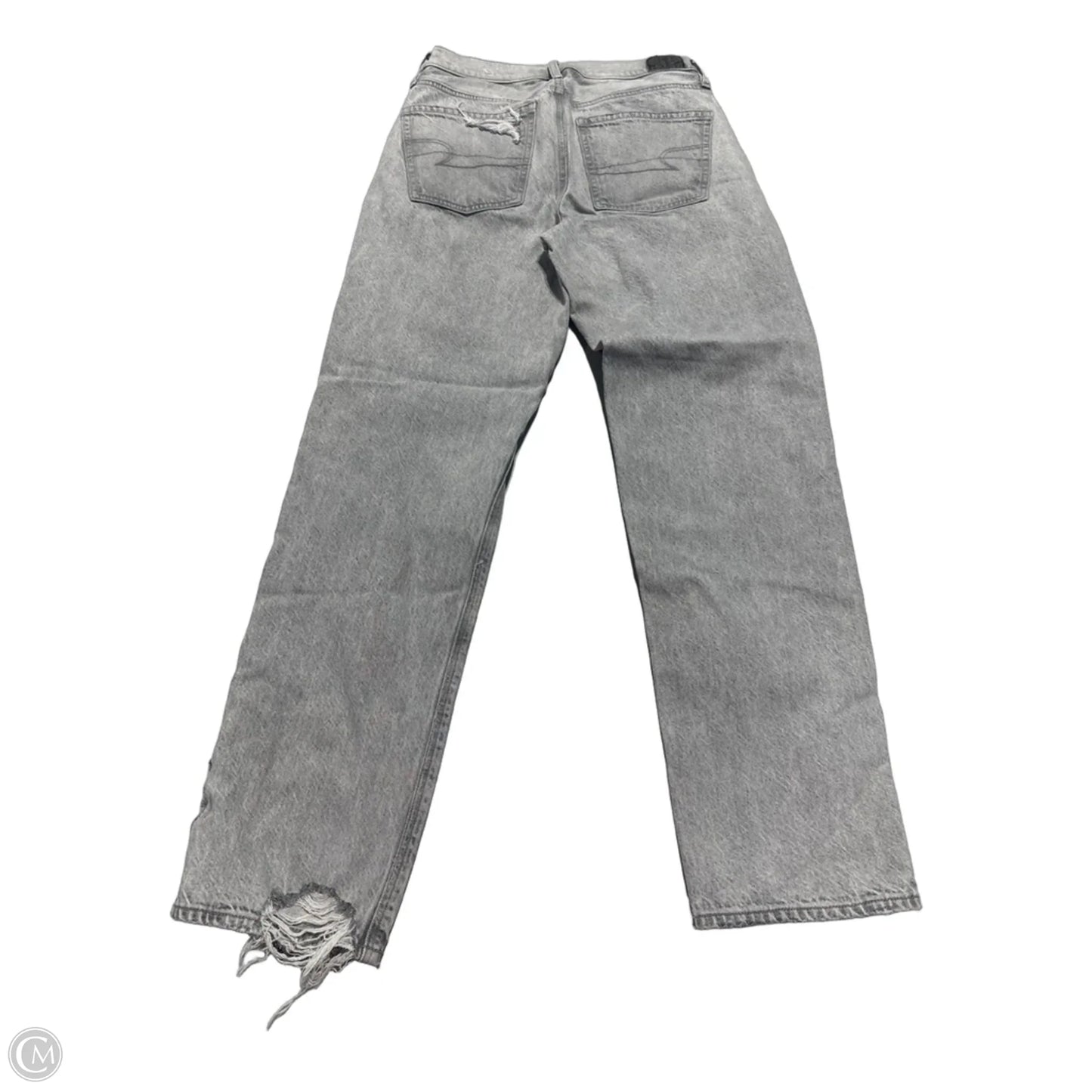 Jeans Straight By American Eagle In Grey, Size: 4