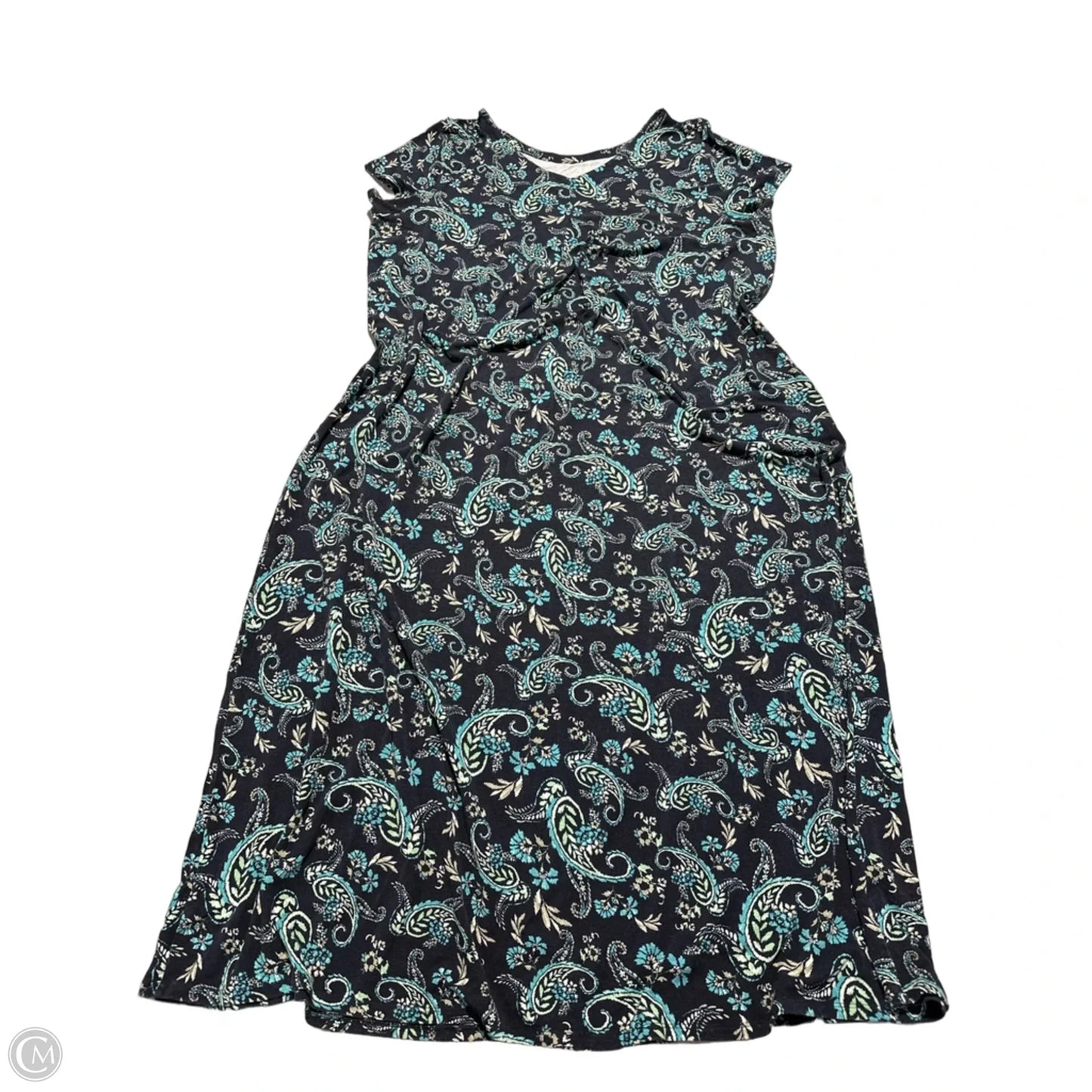 Dress Casual Maxi By J. Jill In Paisley Print, Size: 2x