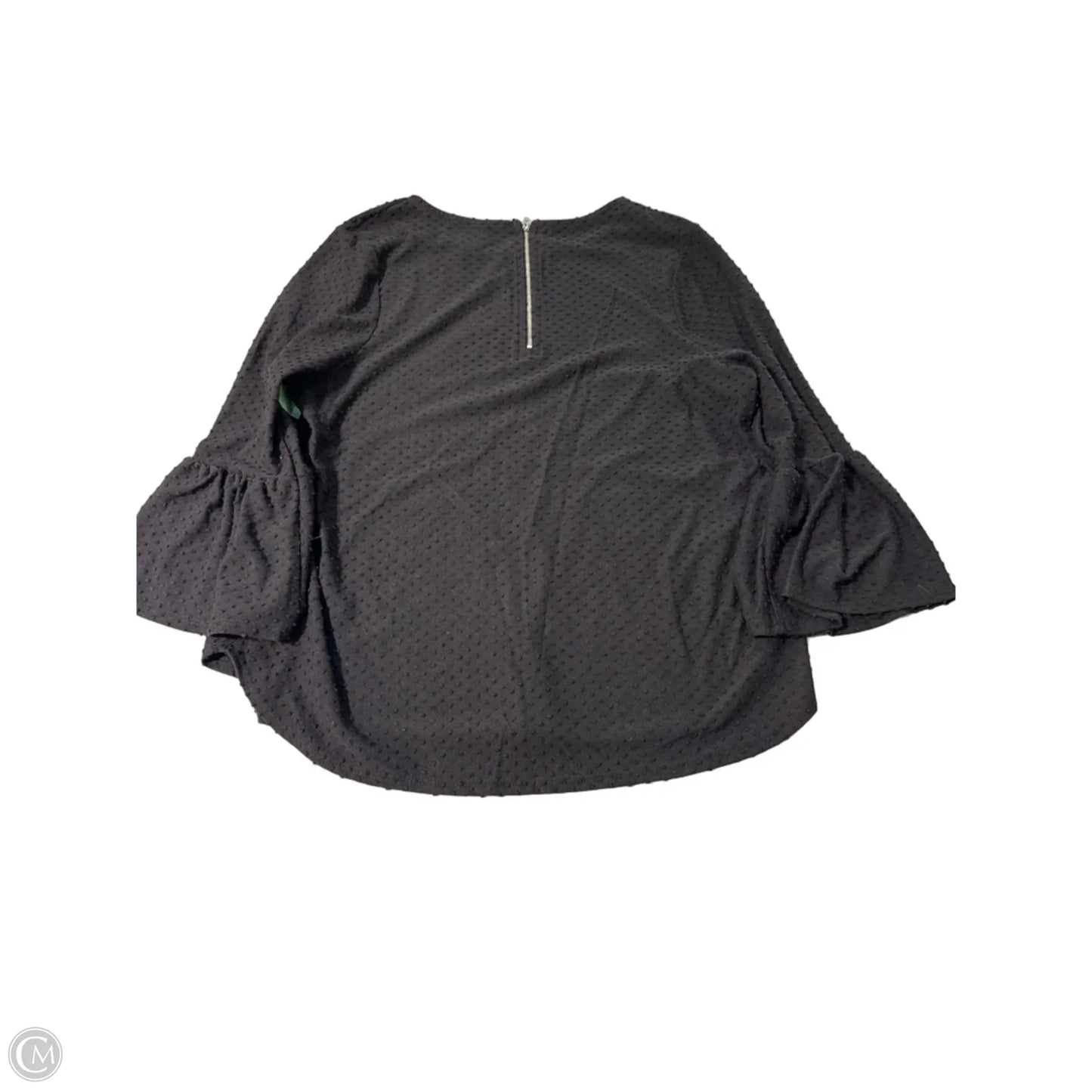 Top Long Sleeve By W5 In Black, Size: L