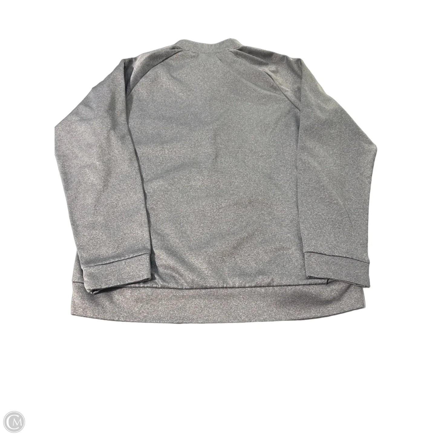 Athletic Sweatshirt Collar By Nike In Grey, Size: L