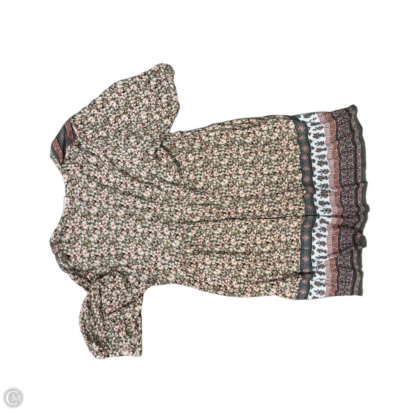 Top Short Sleeve By Liz Claiborne In Green, Size: 2x