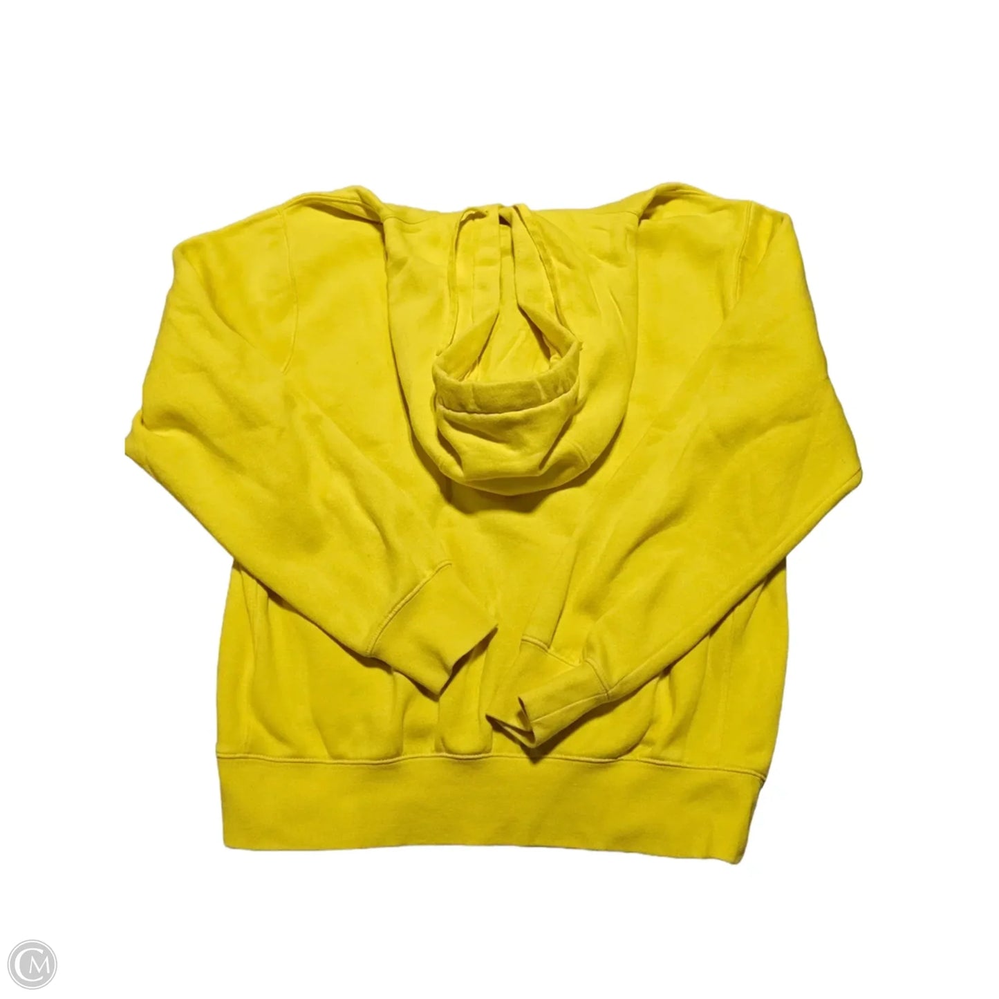 Sweatshirt Hoodie By Nike In Yellow, Size: S