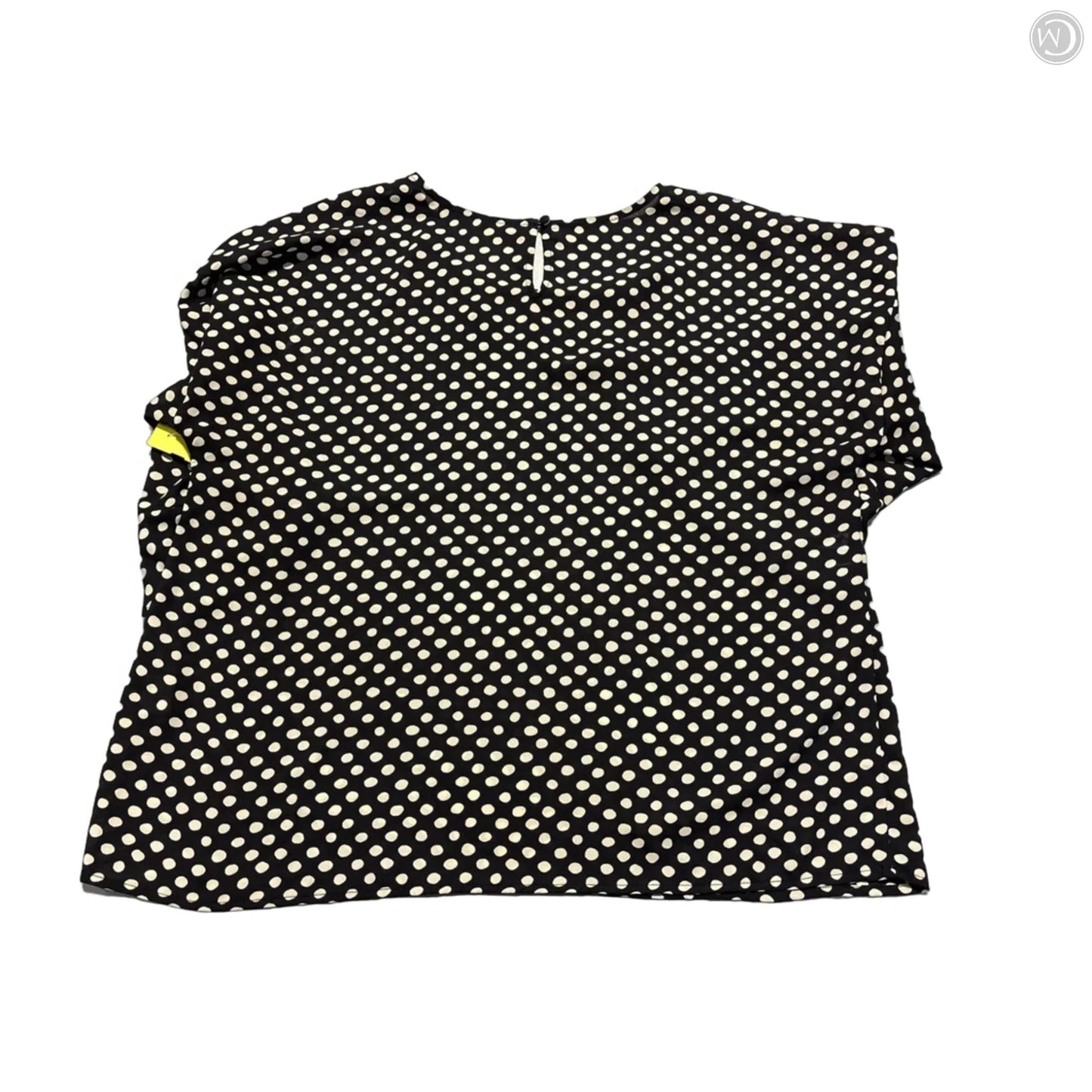 Blouse Long Sleeve By Collective Concepts In Black & Cream, Size: Xl