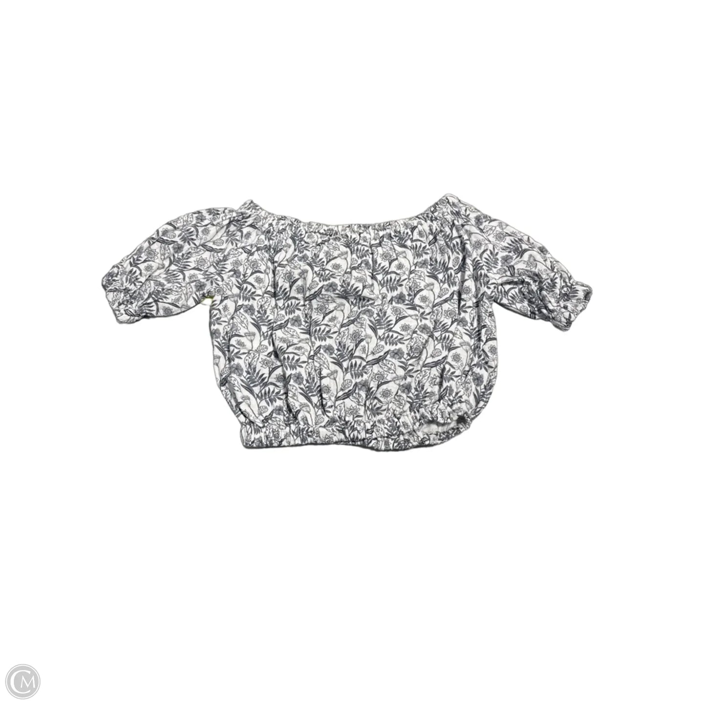 Top Short Sleeve By Cupcakes And Cashmere In Black & White, Size: M