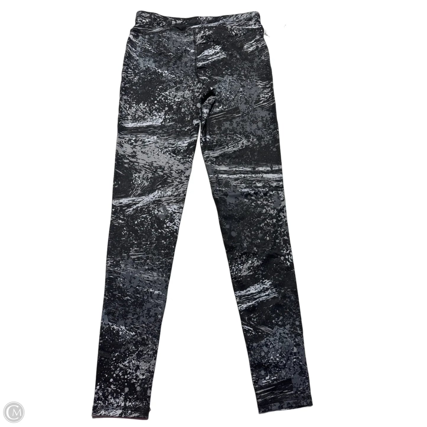 Athletic Leggings By Champion In Black & Grey, Size: S