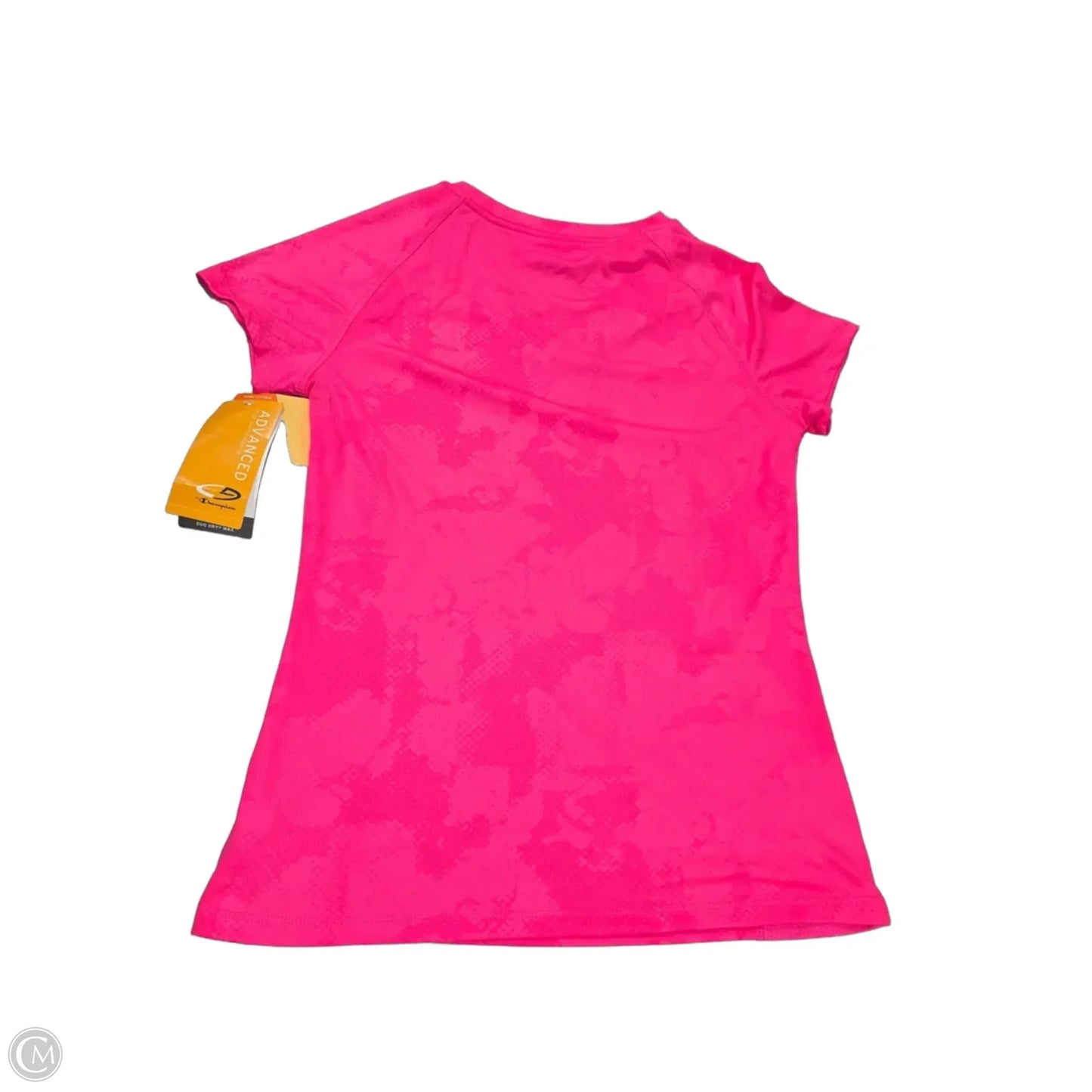 Athletic Top Short Sleeve By Champion In Pink, Size: Xs
