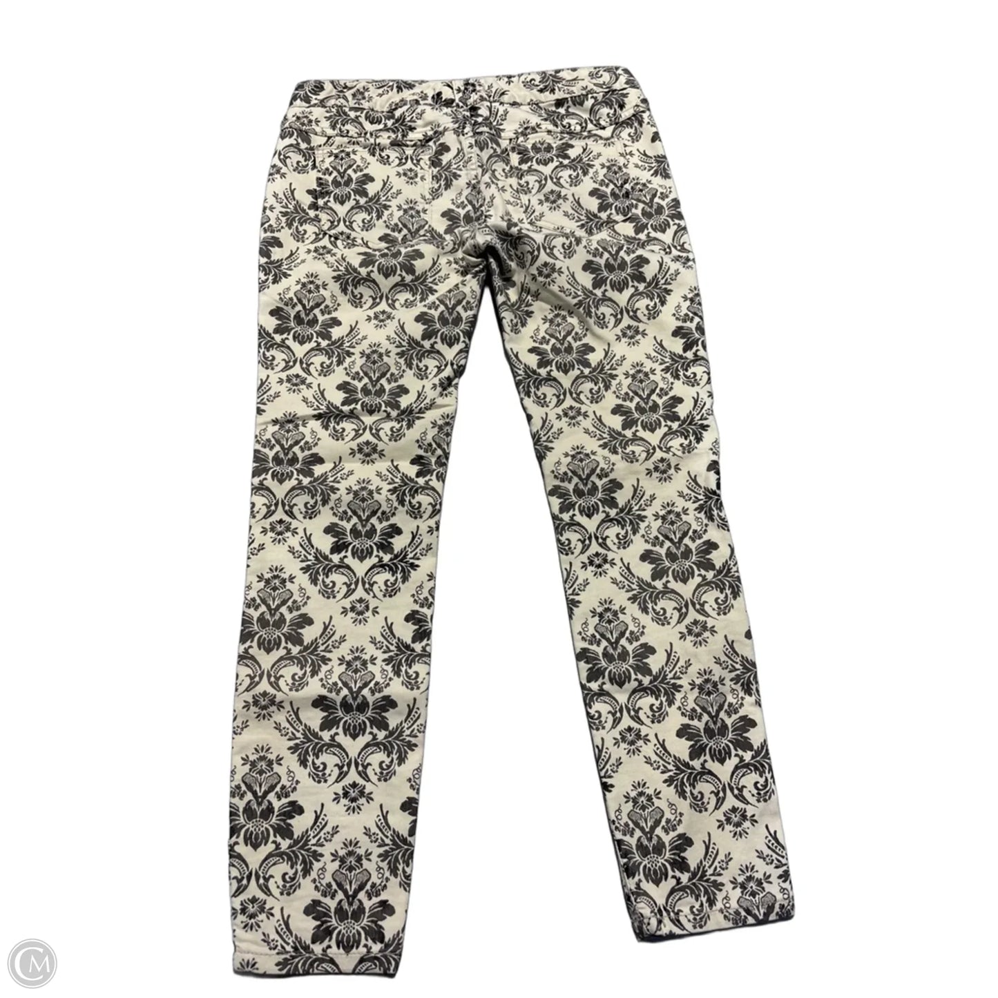 Jeans Straight By Free People In Black & Cream, Size: 2