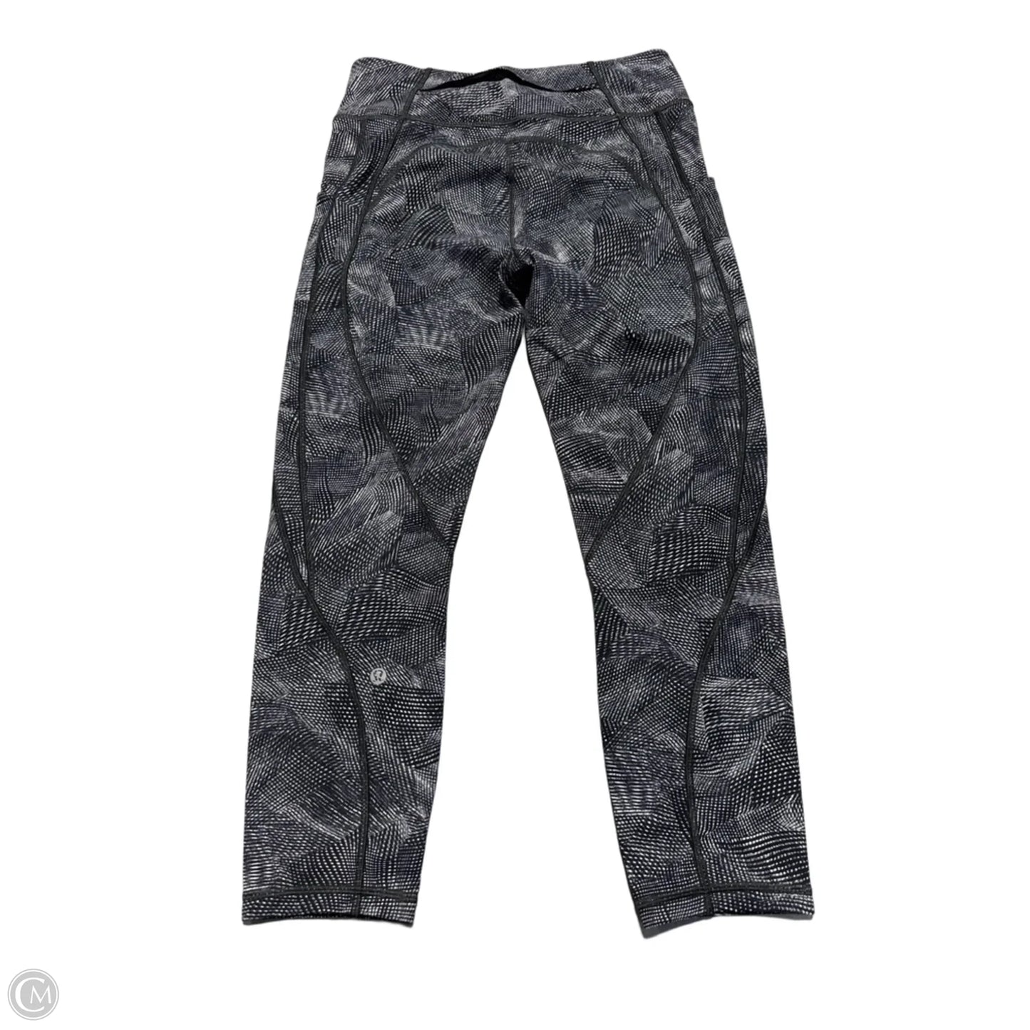 Athletic Leggings By Lululemon In Black & White, Size: 8