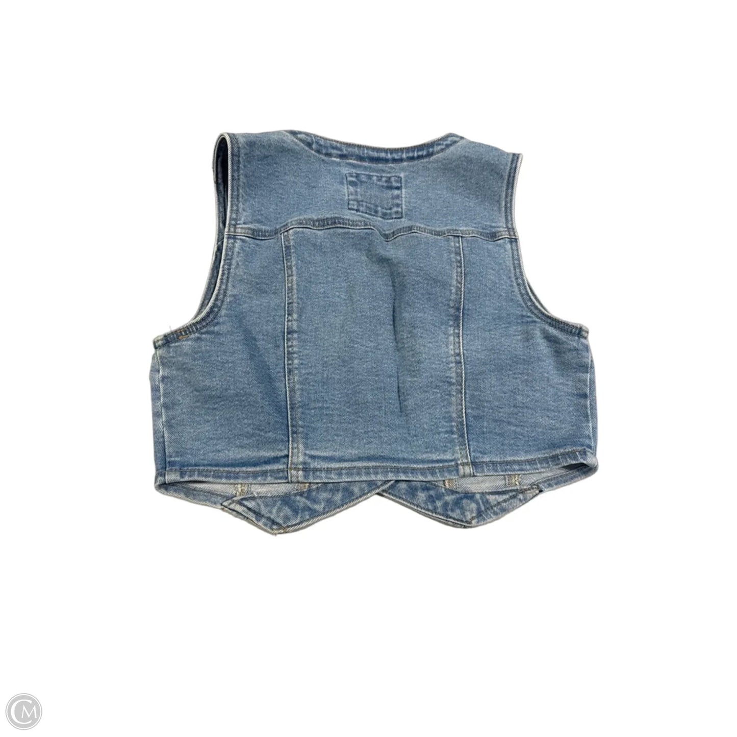 Vest Other By Wax Jean In Blue Denim, Size: M