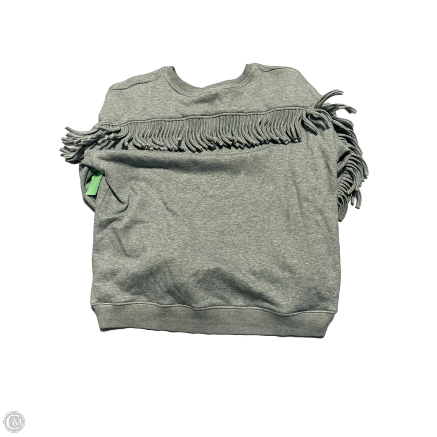 Sweatshirt Crewneck By Joa In Grey, Size: M
