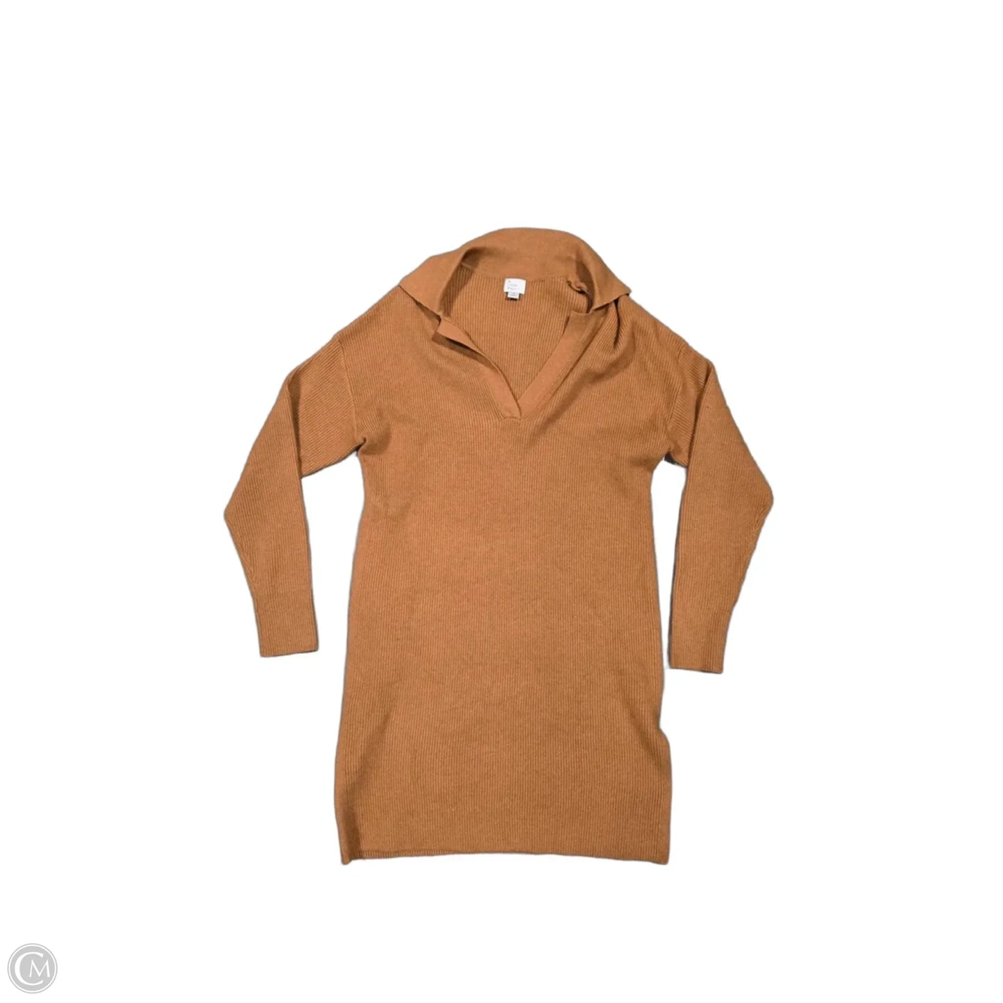 Dress Casual Midi By A New Day In Orange, Size: S
