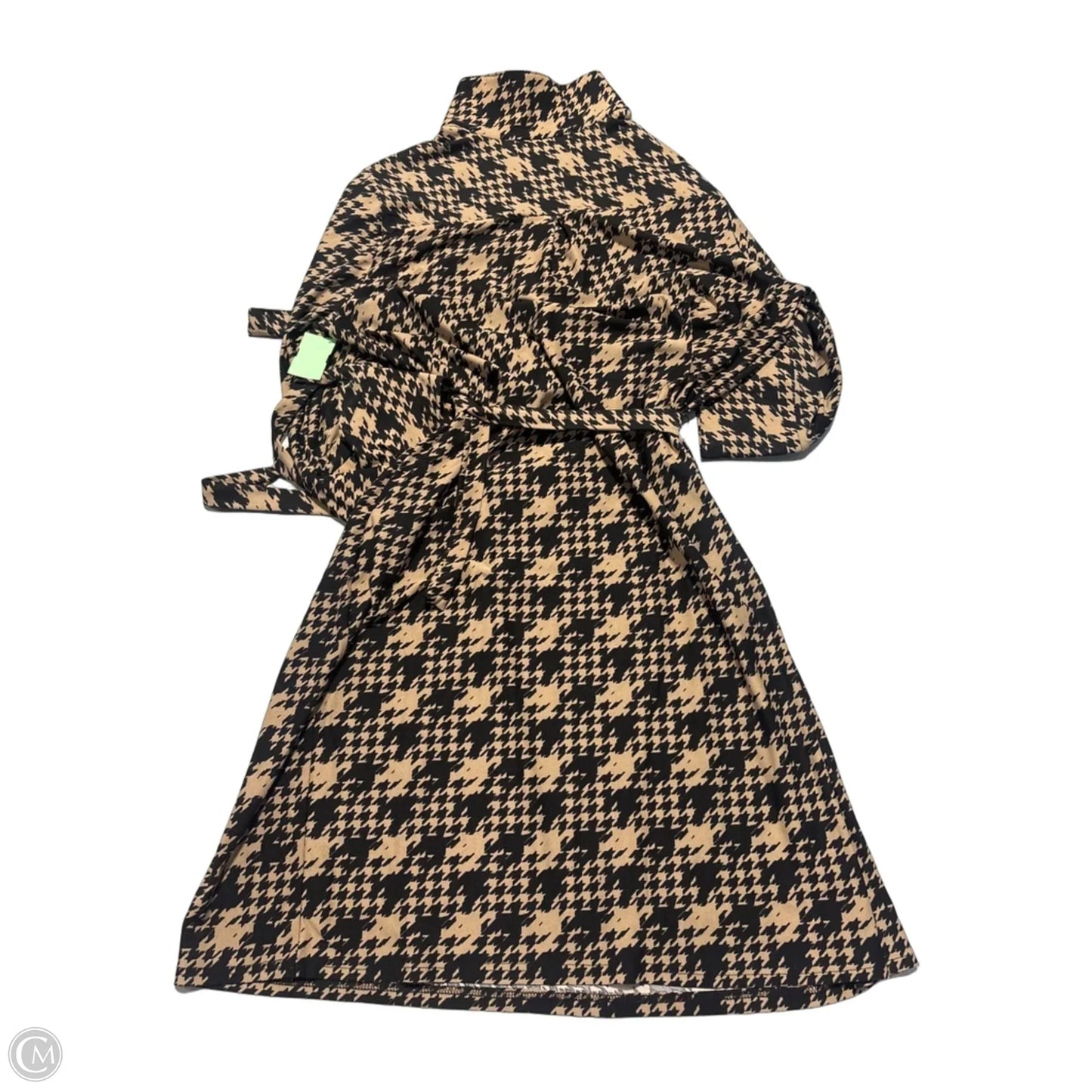 Dress Casual Midi By Mlle Gabrielle In Black & Brown, Size: 2x