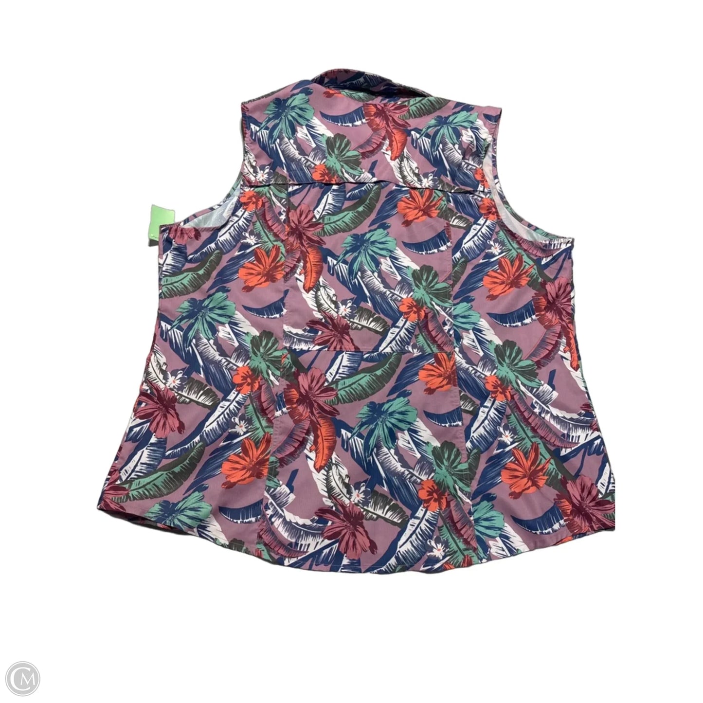 Tank Top By Reel Legends In Floral Print, Size: 2x