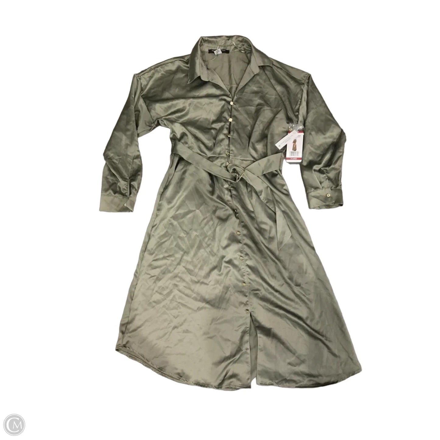 Dress Casual Midi By French Connection In Green, Size: Xl