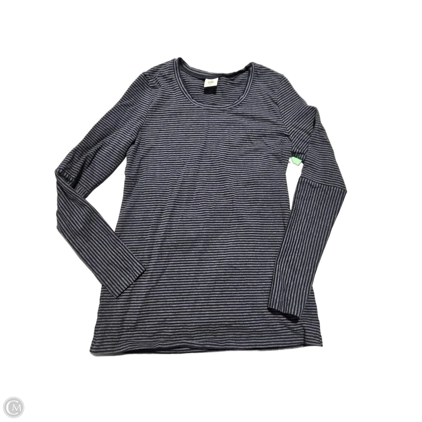 Top Long Sleeve By Cabi In Blue & Grey, Size: M