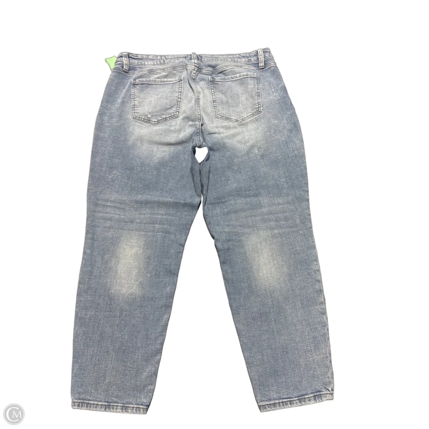 Jeans Straight By Studio Blue In Blue Denim, Size: 18