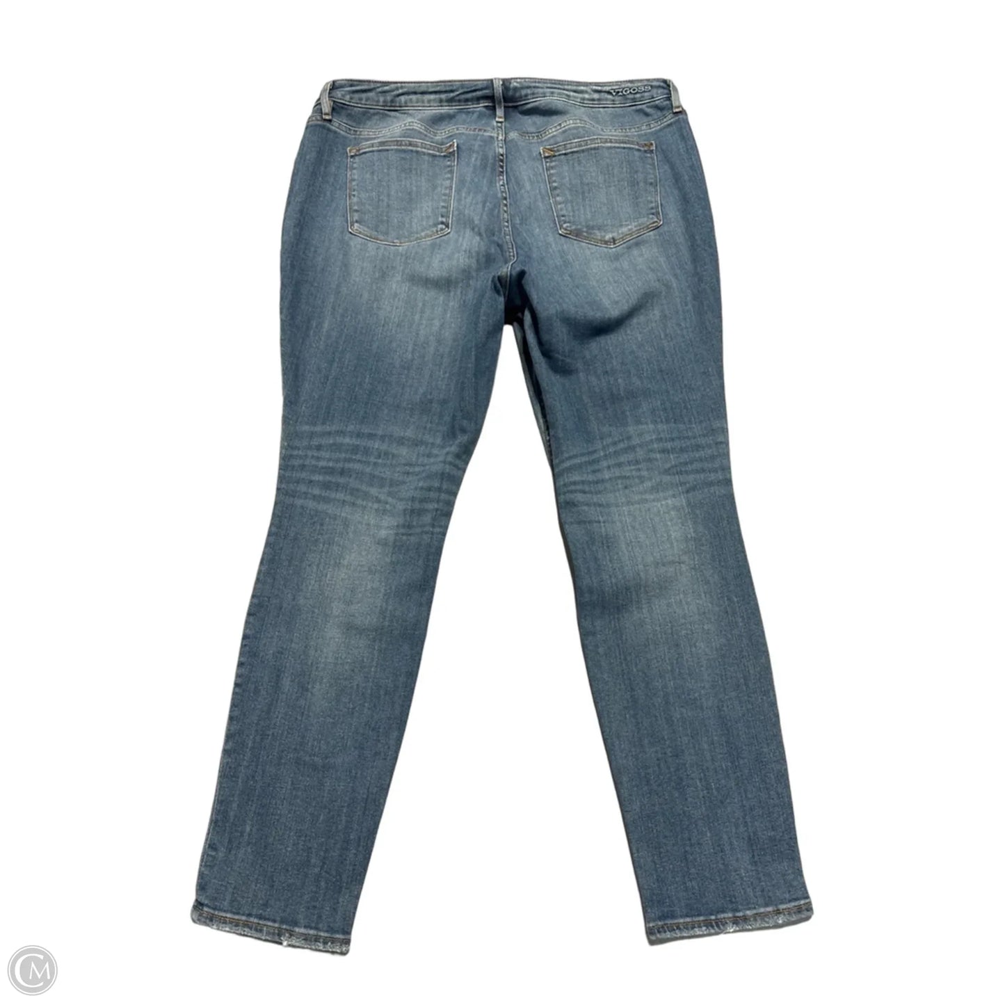 Jeans Skinny By Vigoss In Blue Denim, Size: 18