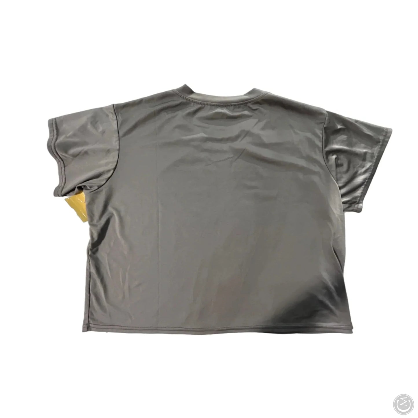 Athletic Top Short Sleeve By Cmc In Grey, Size: L