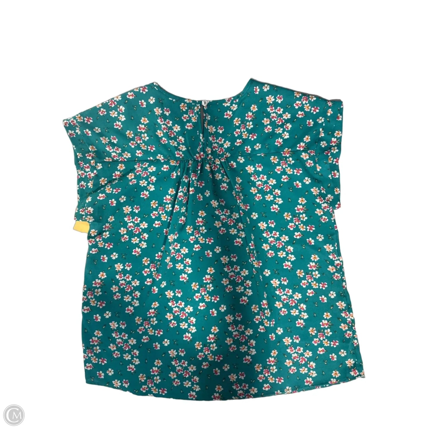 Top Short Sleeve By Cmc In Teal, Size: L
