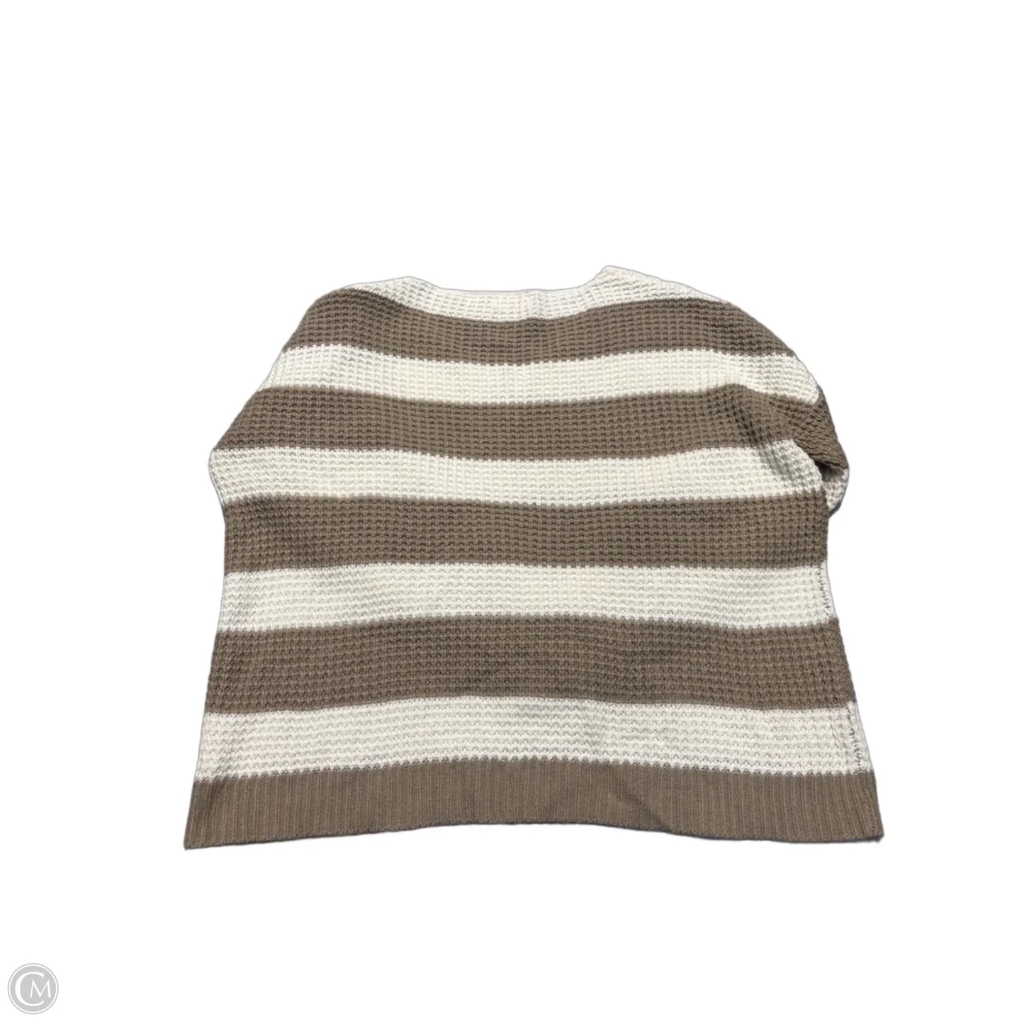 Sweater By Pink Lily In Brown & White, Size: L