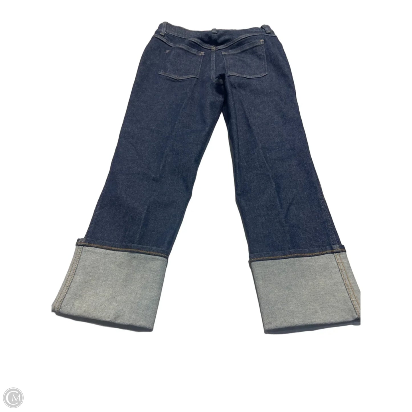 Jeans Straight By Spanx In Blue Denim, Size: 10