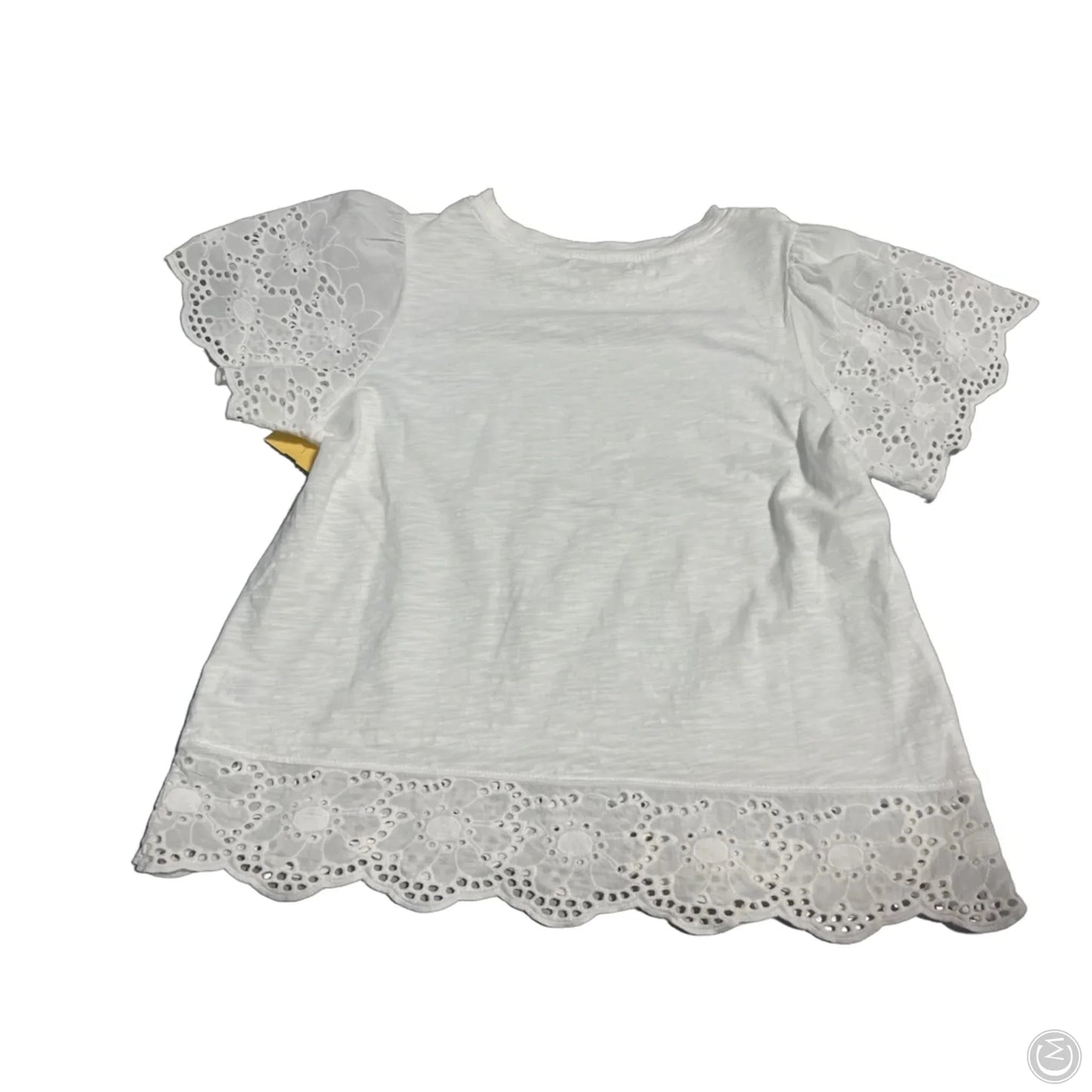 Top Short Sleeve By Design History In White, Size: S