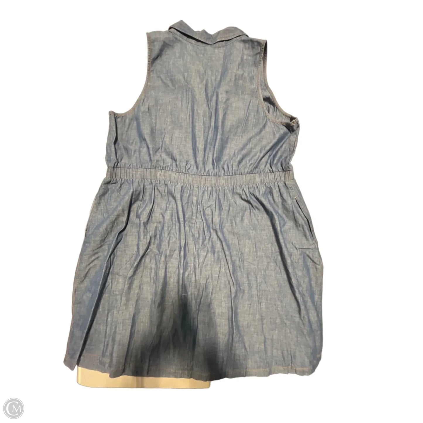 Dress Casual Midi By Ava & Viv In Blue Denim, Size: 2x