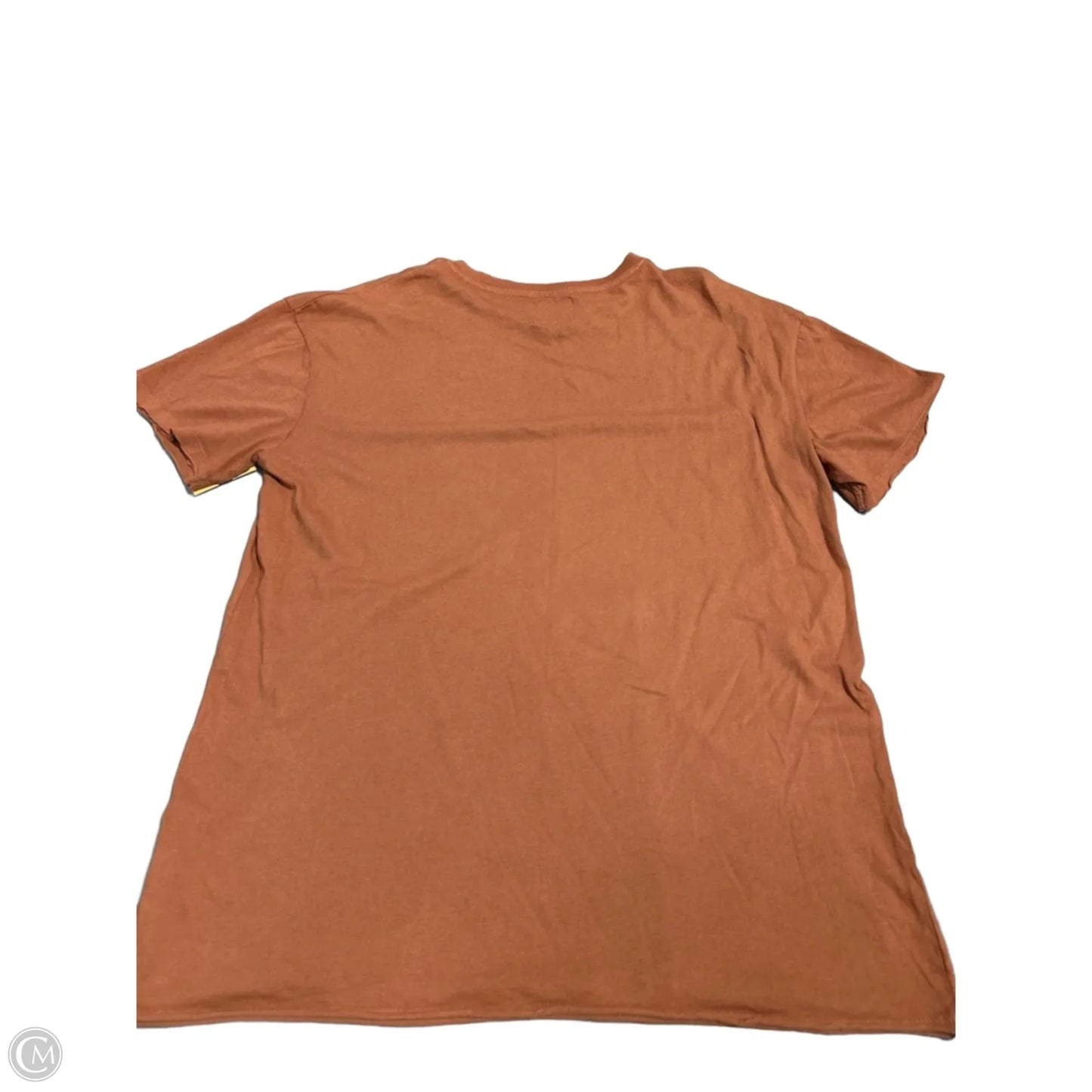 Top Short Sleeve By Cme In Orange, Size: M