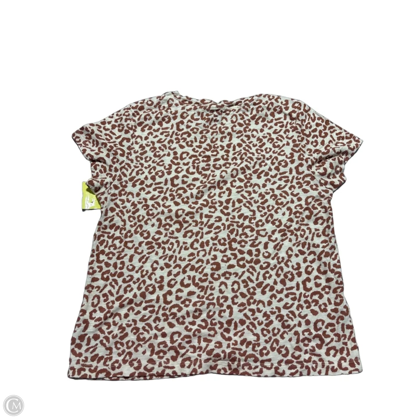 Top Short Sleeve By Sanctuary In Animal Print, Size: L