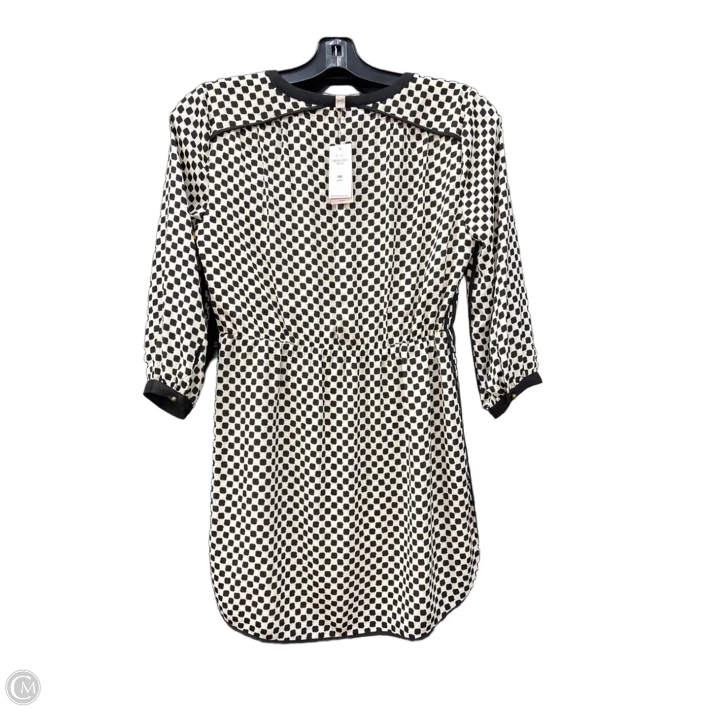 Dress Casual Short By Banana Republic In Black & Cream, Size: M