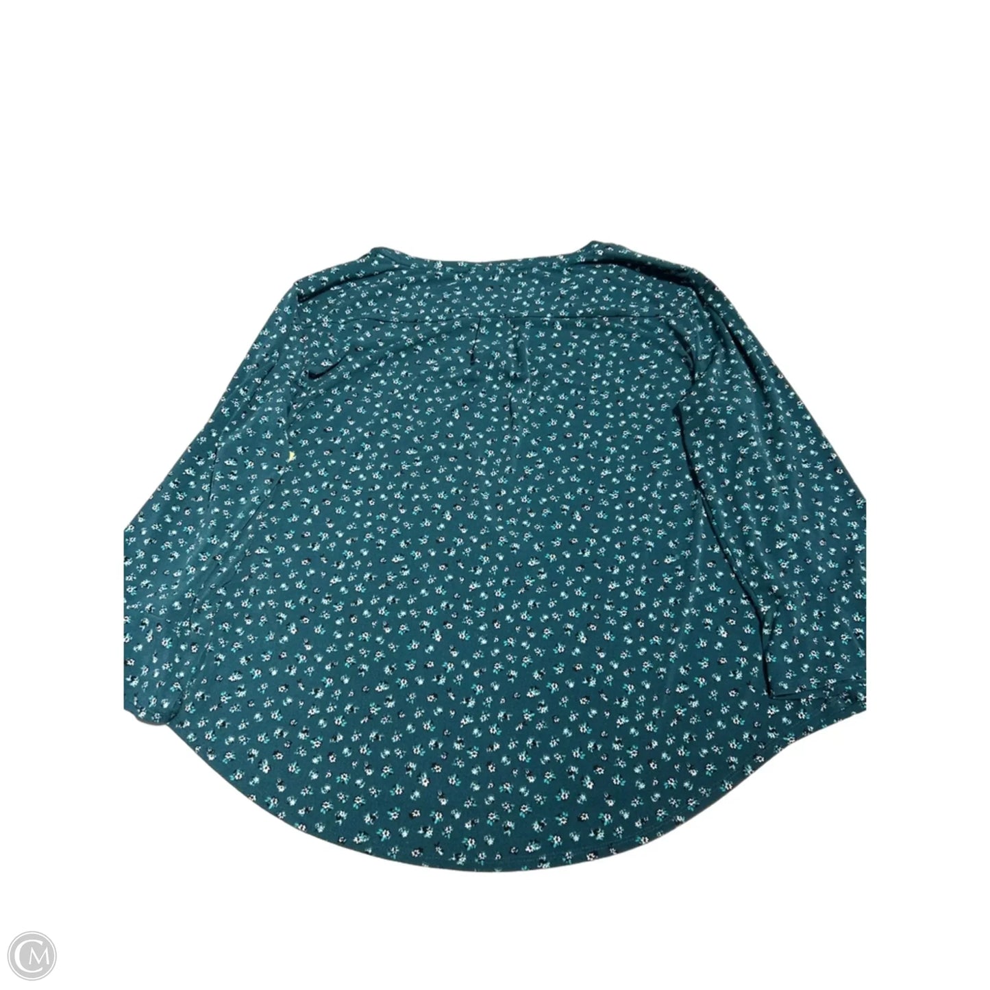 Top Long Sleeve By Elle In Teal, Size: Xl
