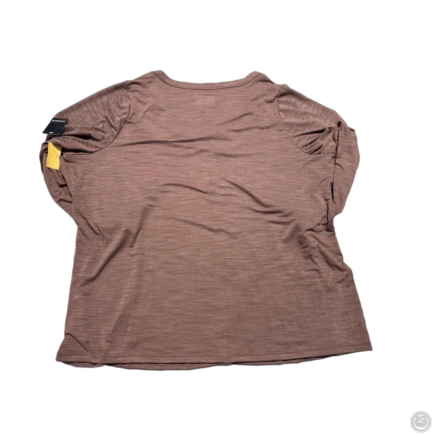 Top Long Sleeve By Torrid In Brown, Size: 2x