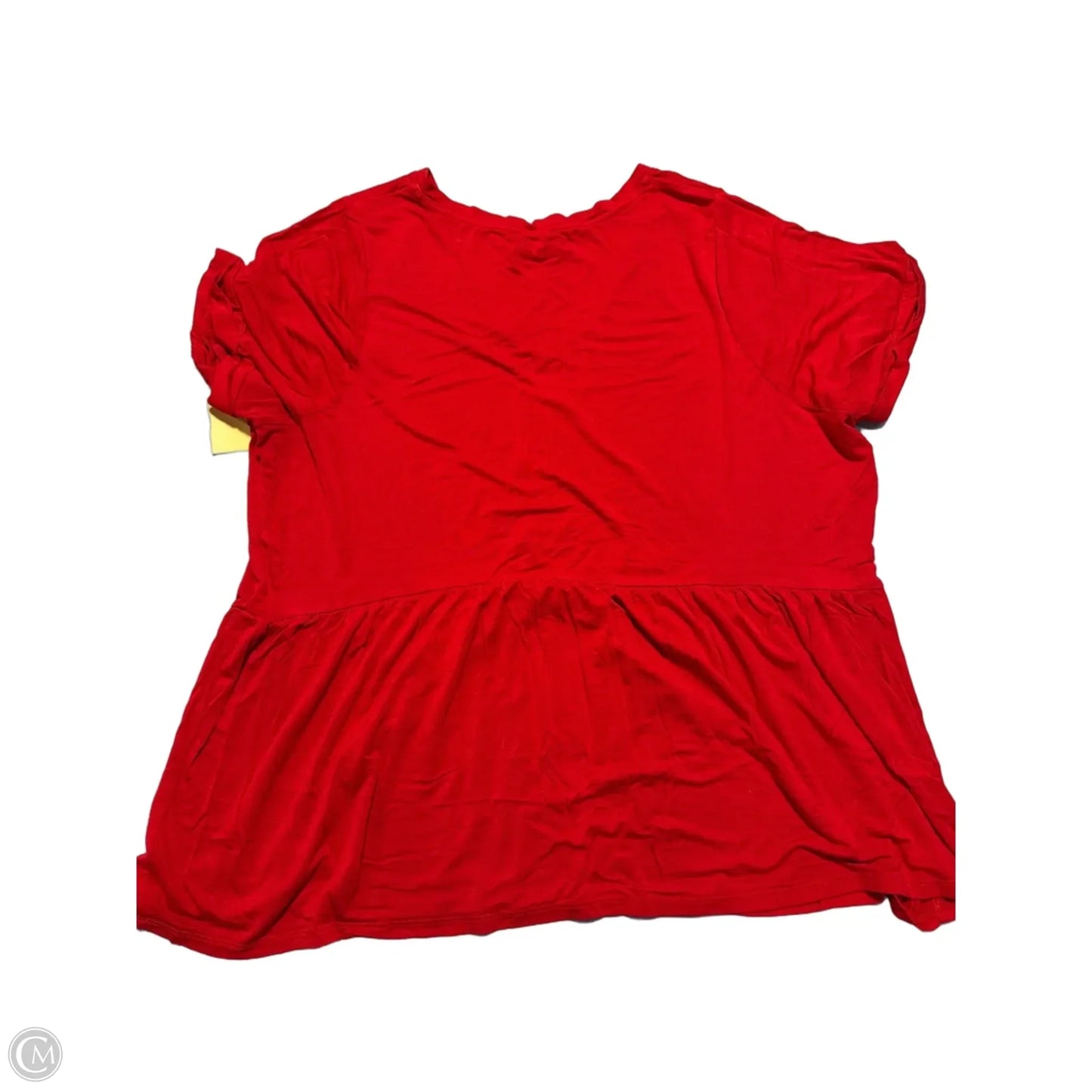 Top Short Sleeve By Lane Bryant In Red, Size: 2x