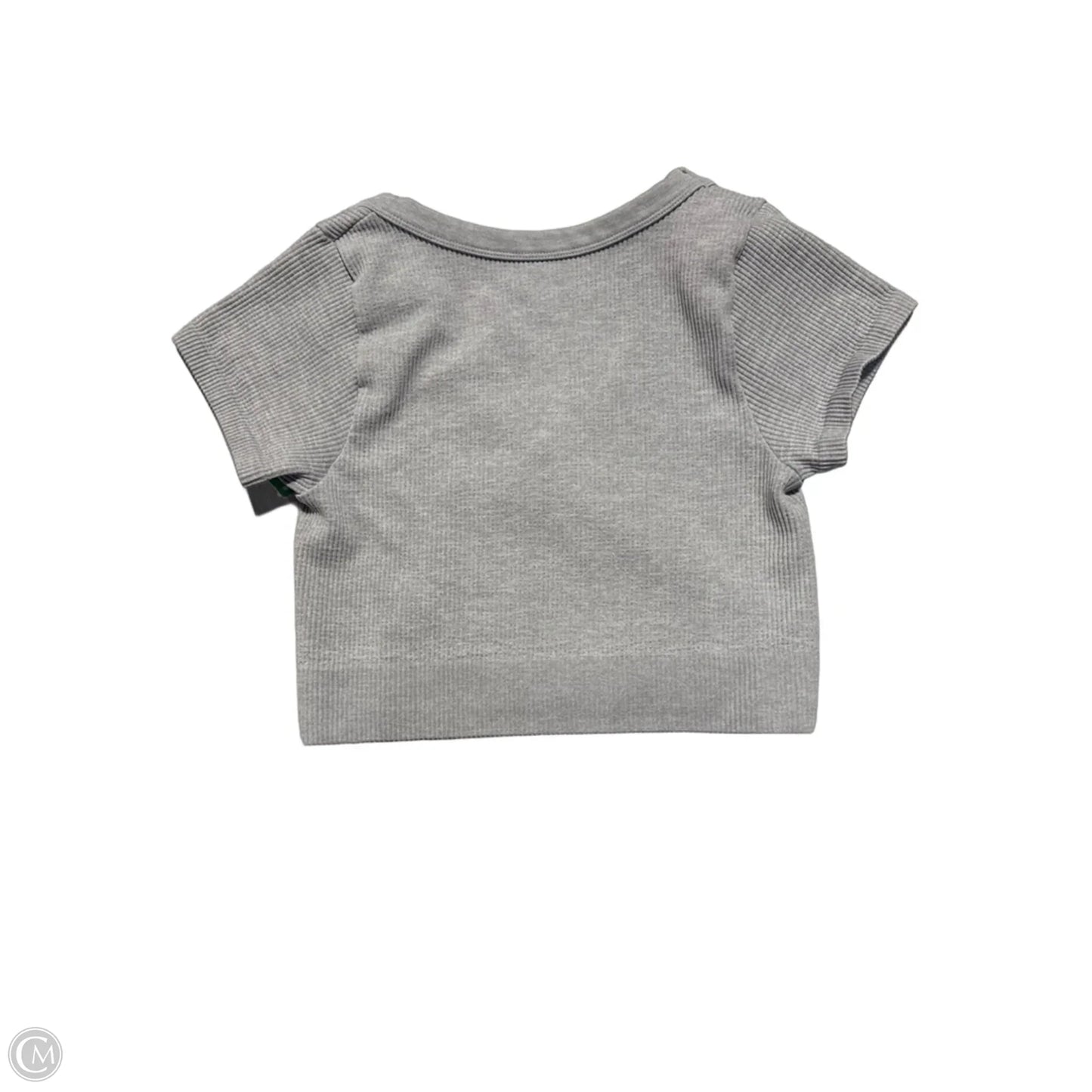 Top Short Sleeve By Cmc In Grey, Size: M