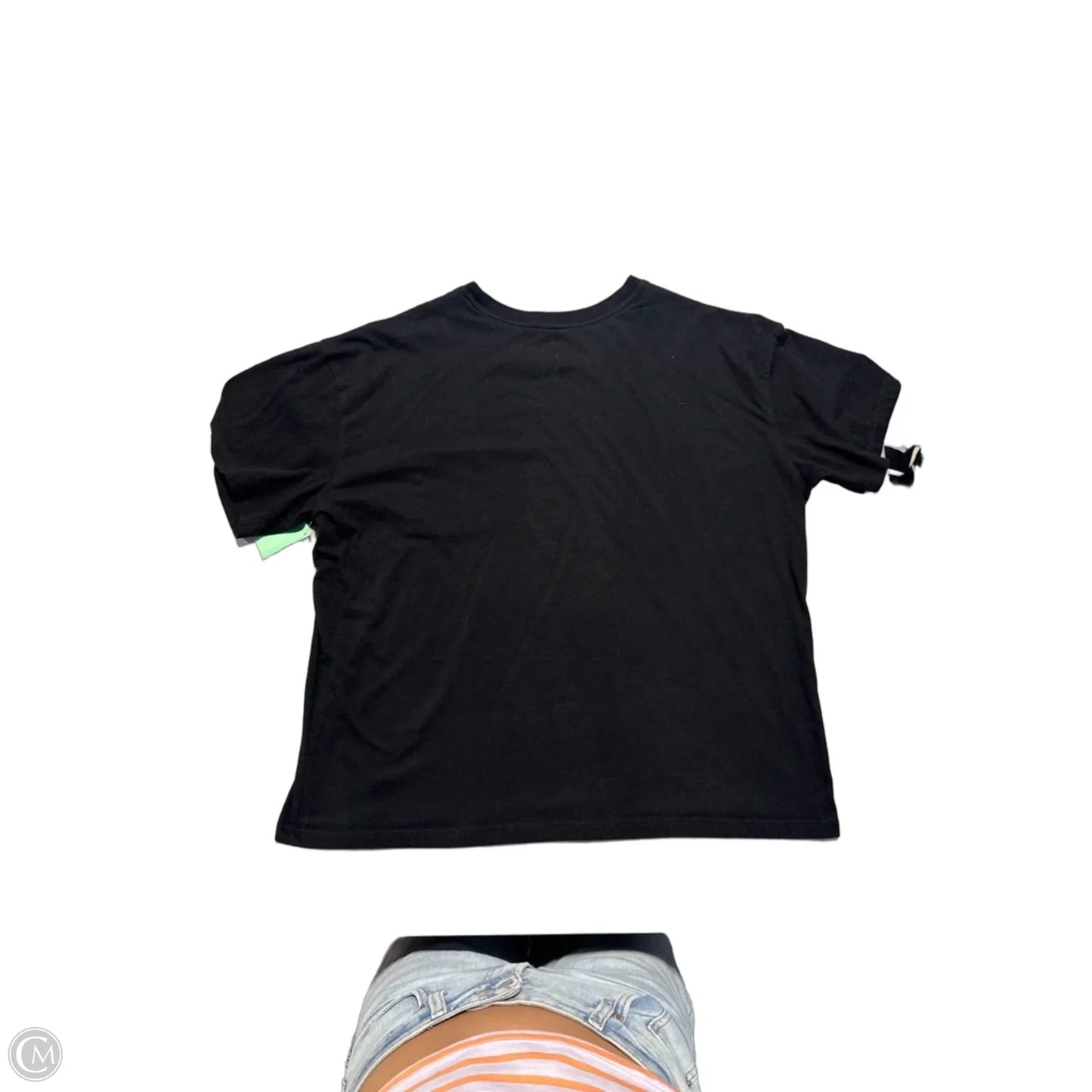 Top Short Sleeve Basic By Joyspun In Black, Size: L