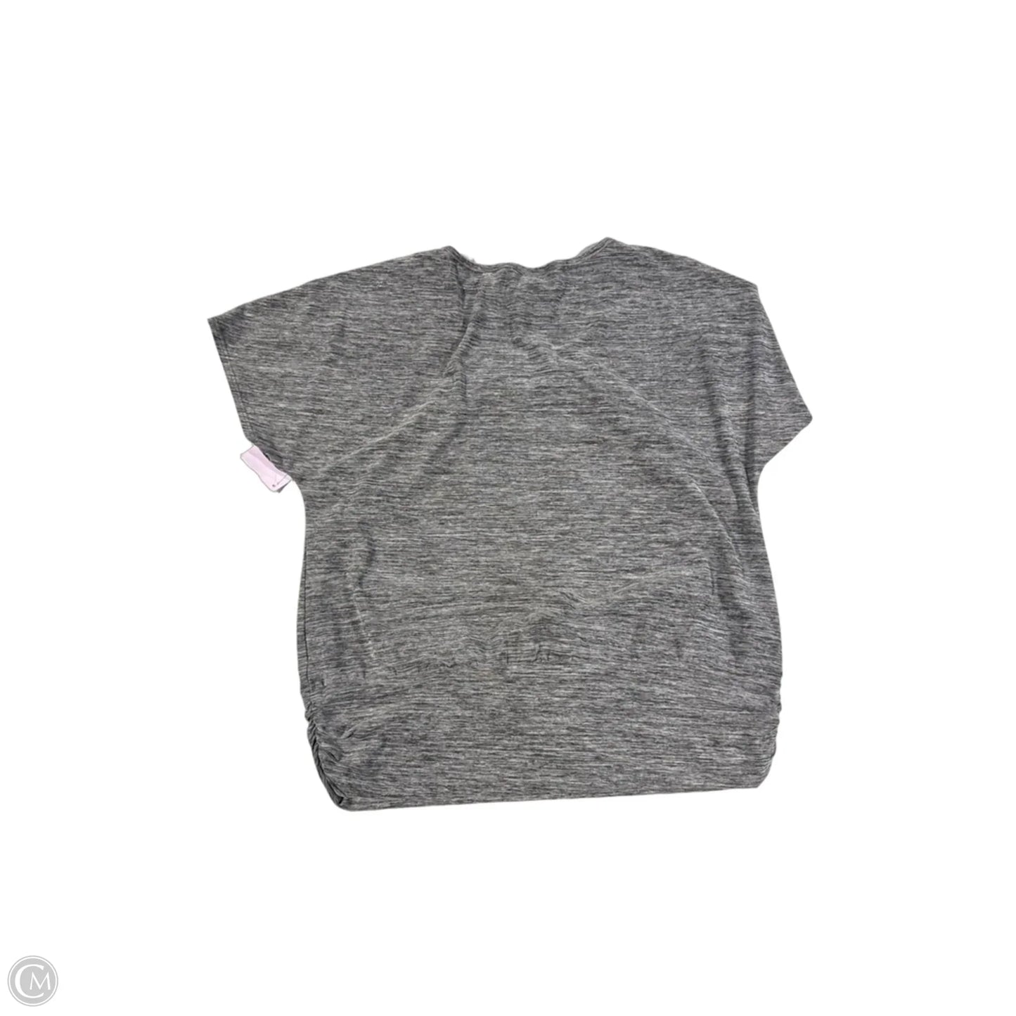 Top Short Sleeve By Ab Studio In Grey, Size: M