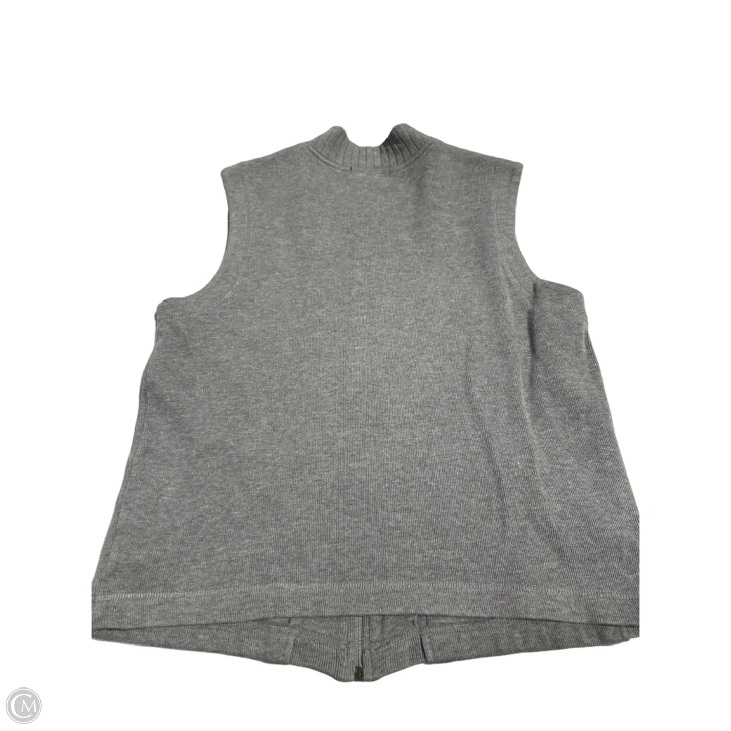 Vest Fleece By Lauren By Ralph Lauren In Grey, Size: M
