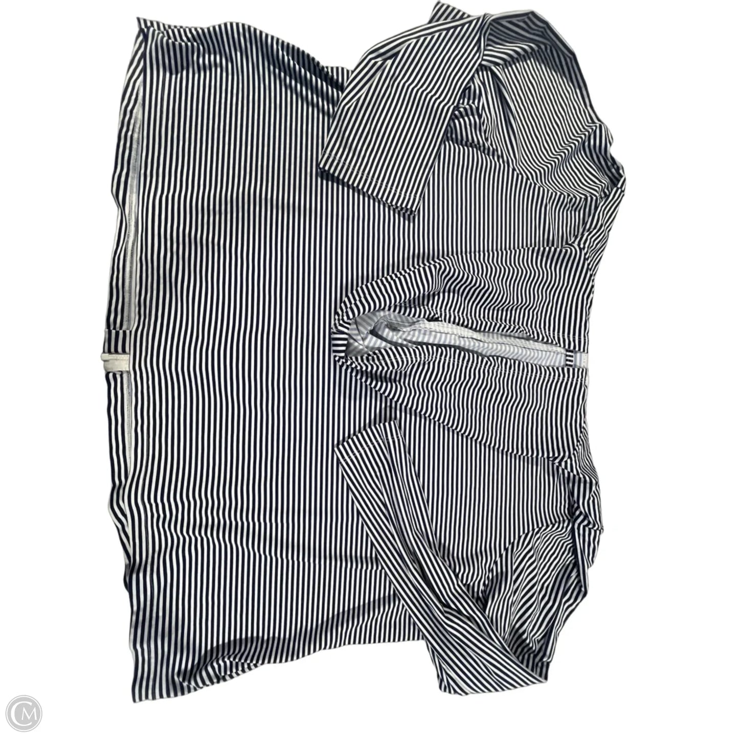 Top Long Sleeve By Lands End In Striped Pattern, Size: 3x