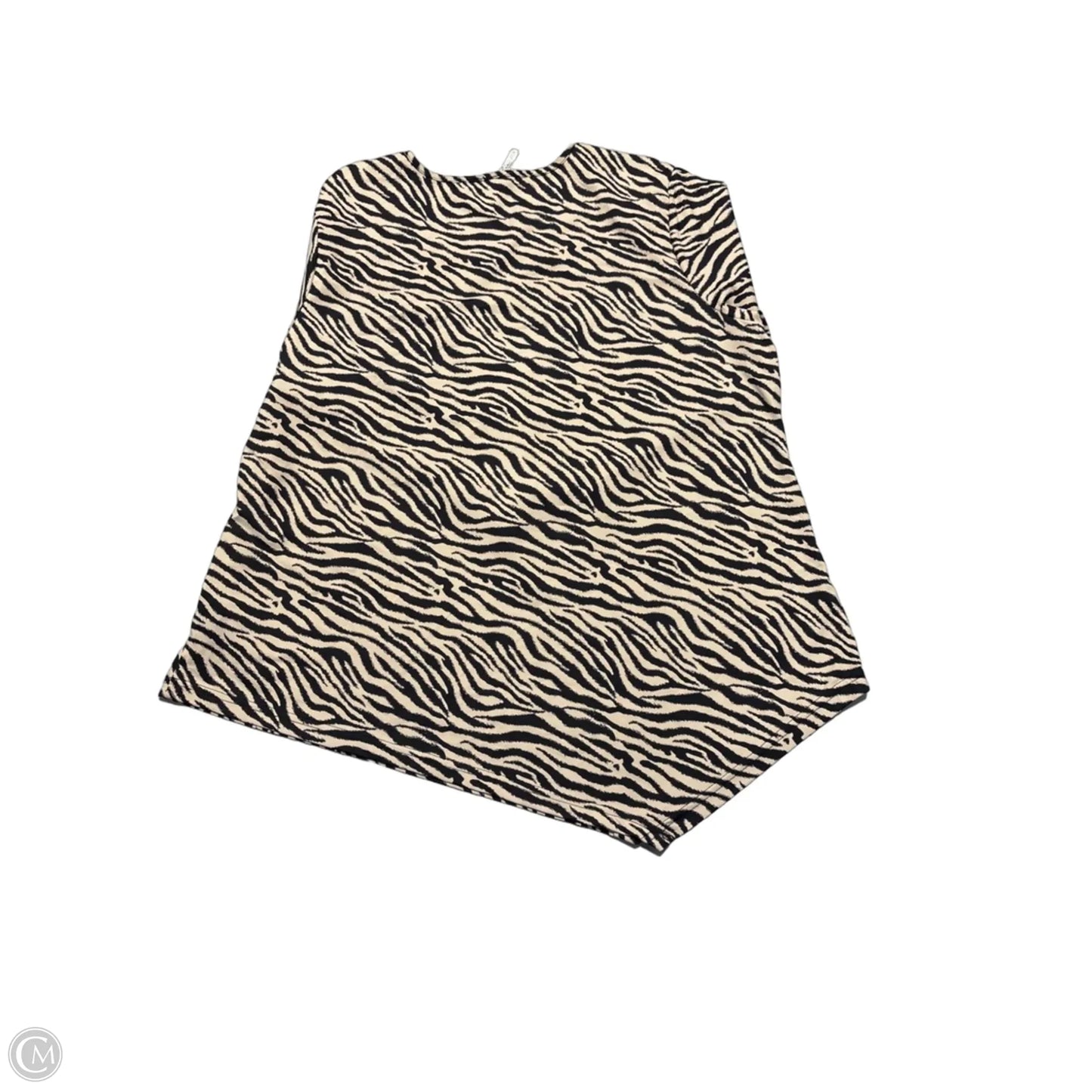 Athletic Top Short Sleeve By Lulu B In Animal Print, Size: 1x