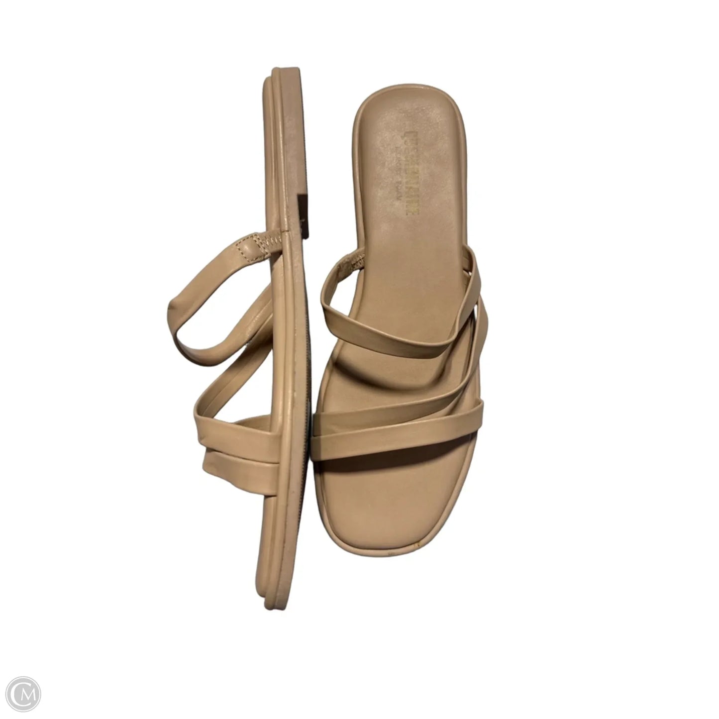 Sandals Flats By Cushionaire In Tan, Size: 9