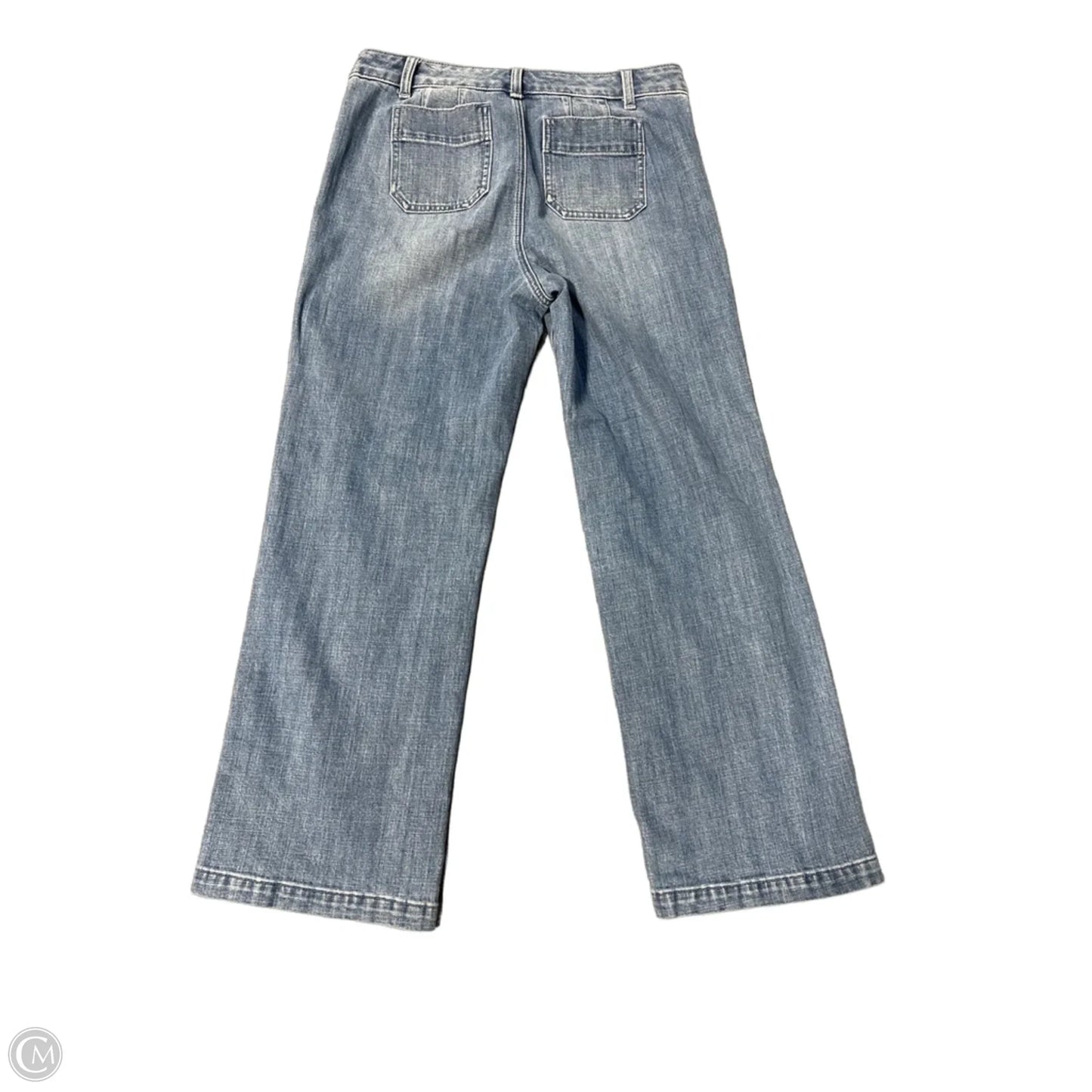 Jeans Wide Leg By Talbots In Blue Denim, Size: 8p
