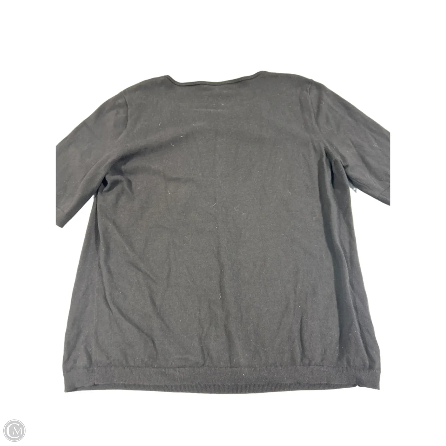 Top 3/4 Sleeve By Ann Taylor In Black, Size: Xl