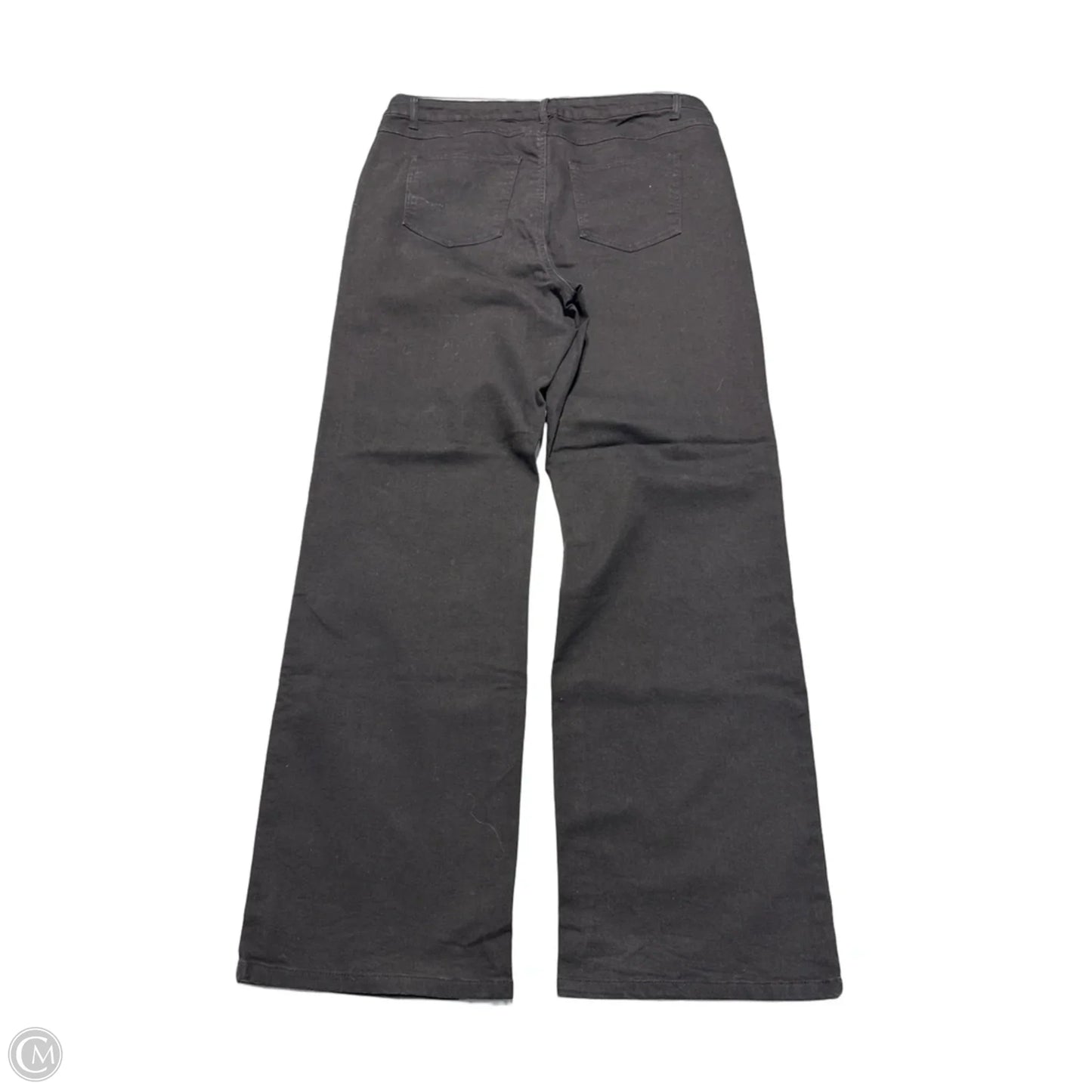 Jeans Wide Leg By Woman Within In Black Denim, Size: 18