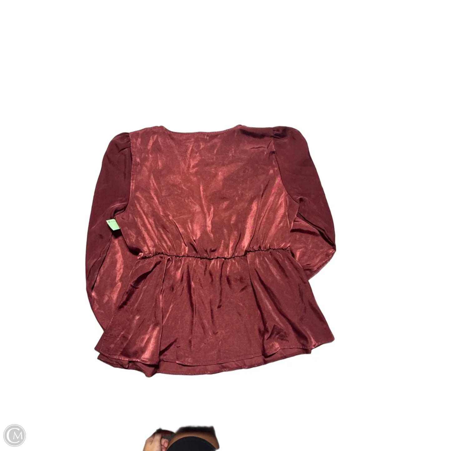 Top Long Sleeve By Maurices In Maroon, Size: Xl
