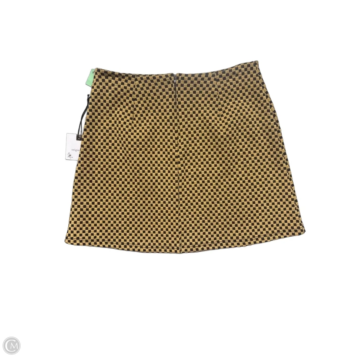 Skirt Mini & Short By Originality In Black & Gold, Size: S