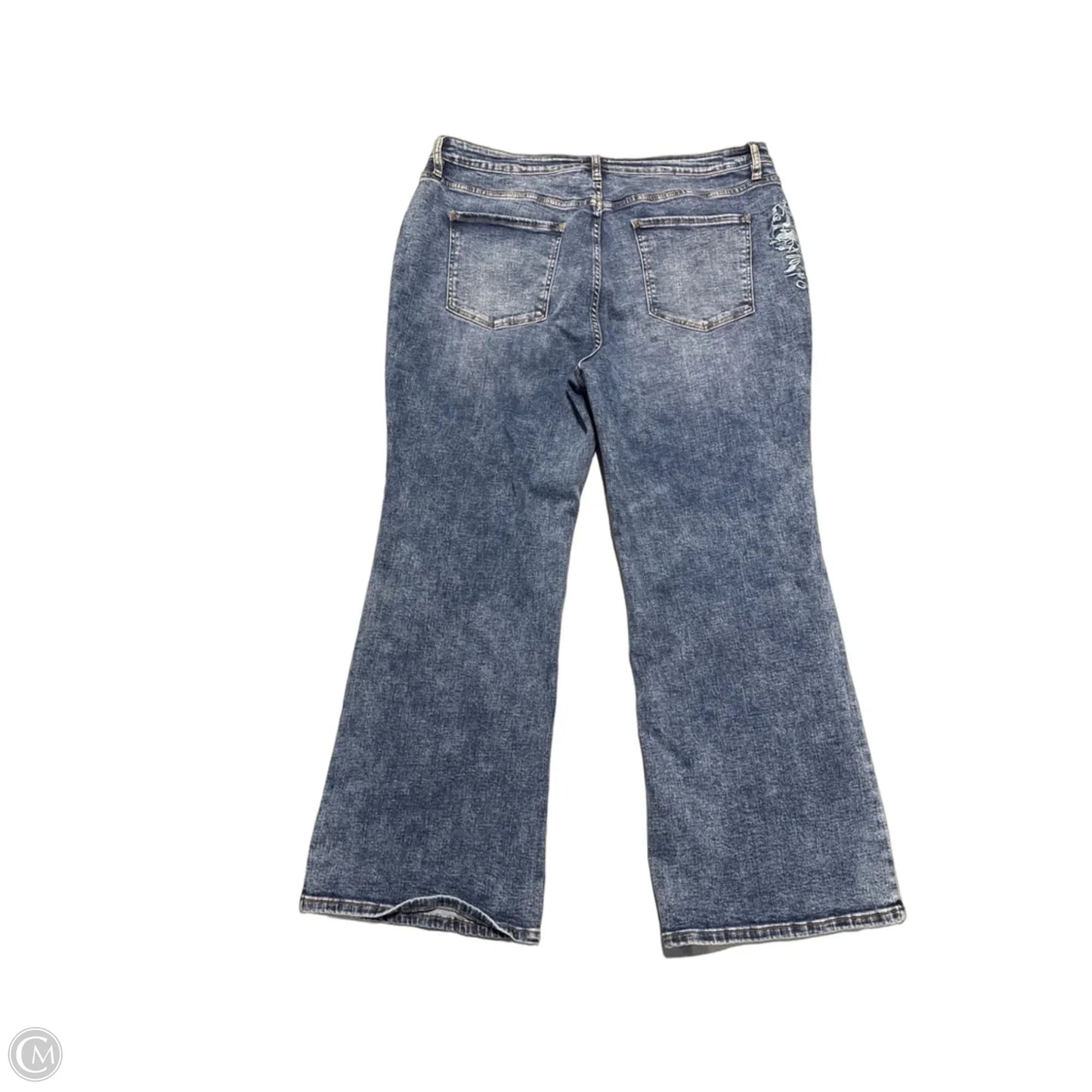 Jeans Boot Cut By Blue In Blue Denim, Size: 22